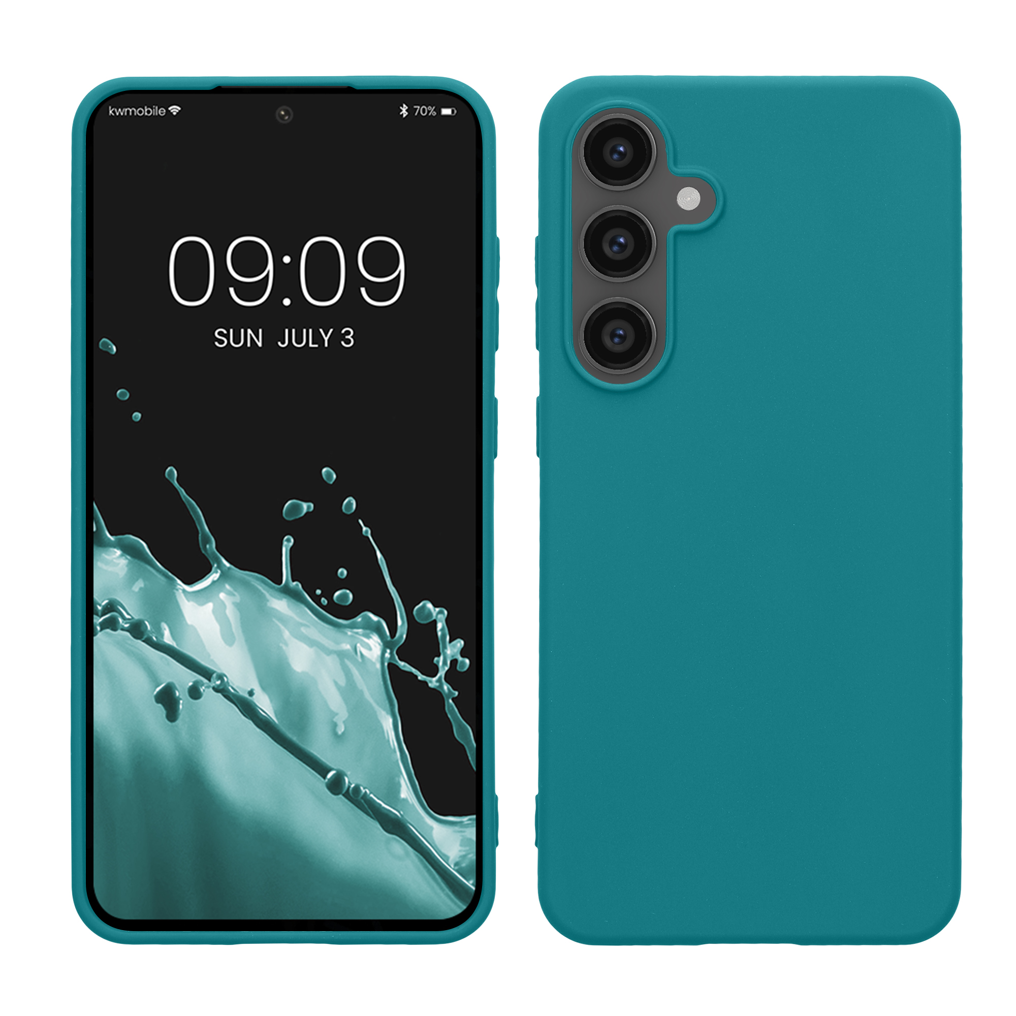 Kryt na mobil Samsung Galaxy S24 FE kwmobile matná petrolejová Teal Matte