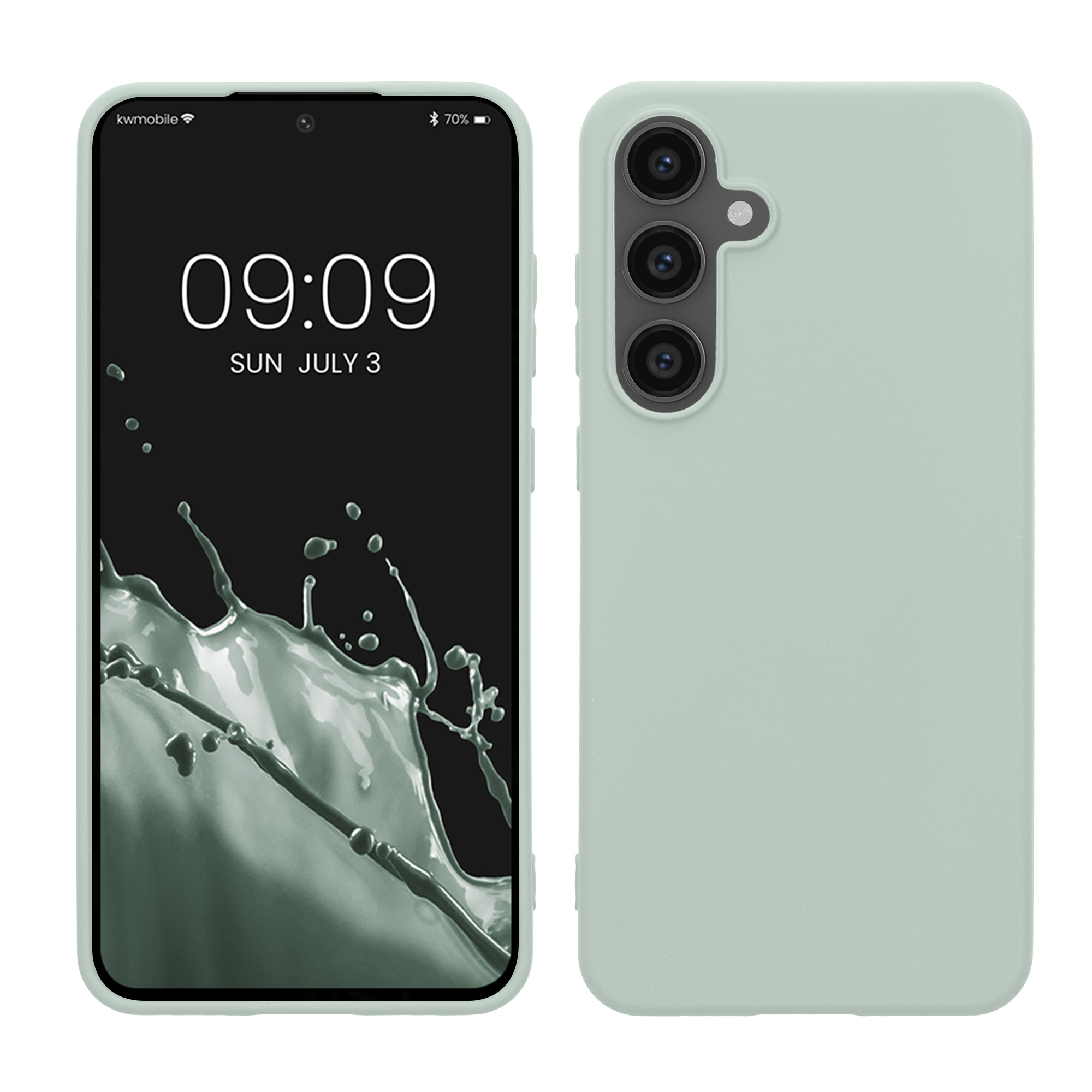 Kryt na mobil Samsung Galaxy S24 FE kwmobile mentolová Cool Mint