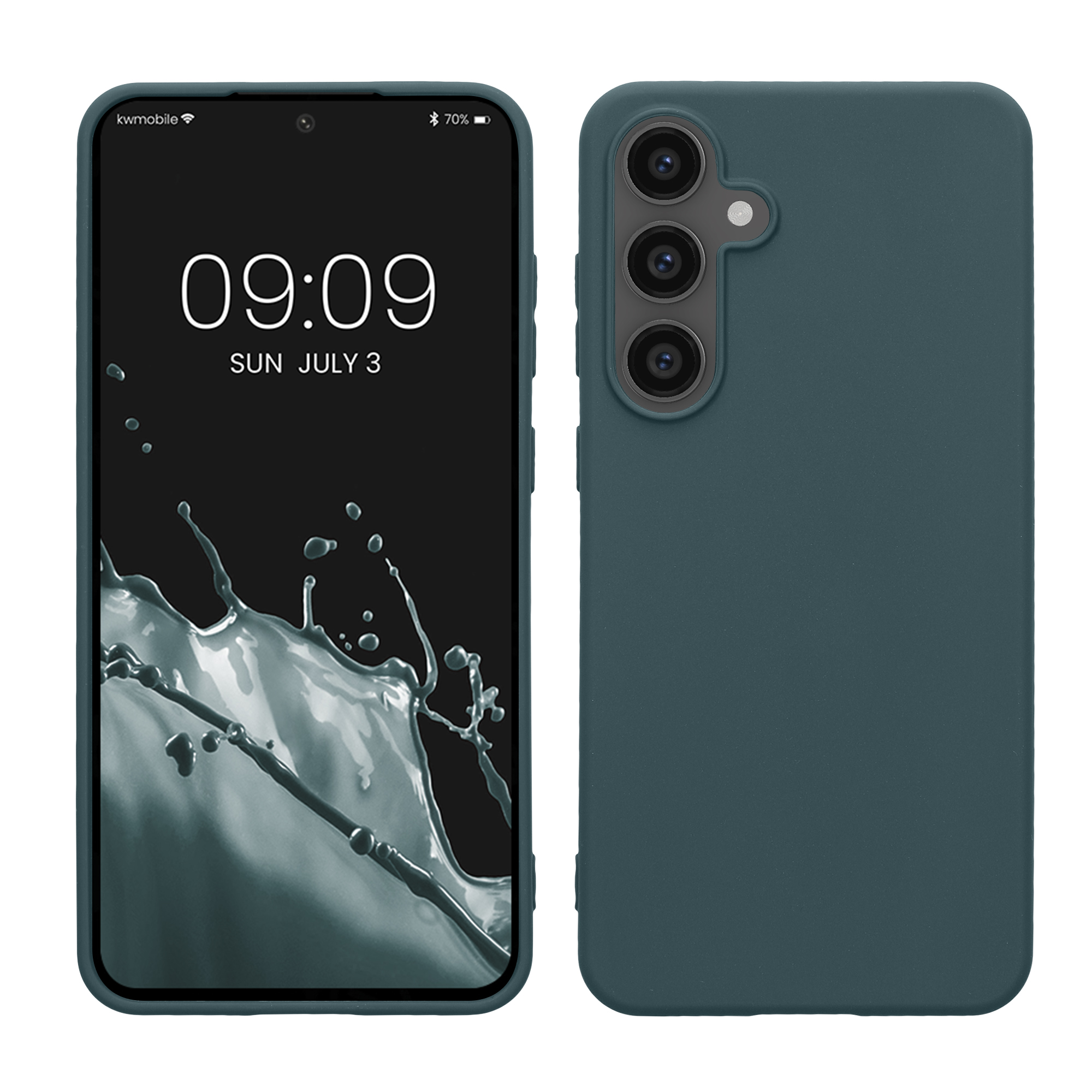 Kryt na mobil Samsung Galaxy S24 FE kwmobile tmavě šedá Dark Slate
