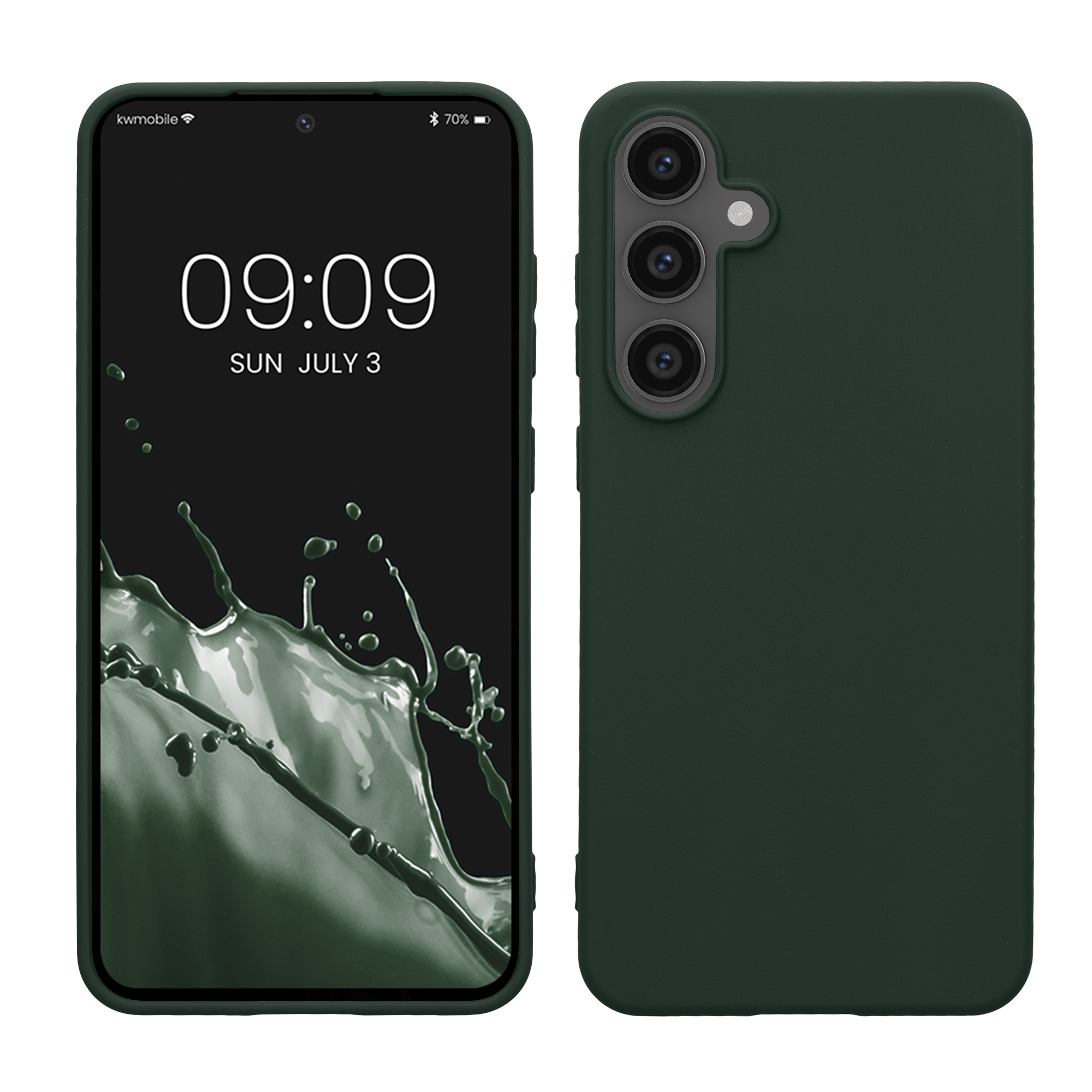 Kryt na mobil Samsung Galaxy S24 FE kwmobile mechově zelená