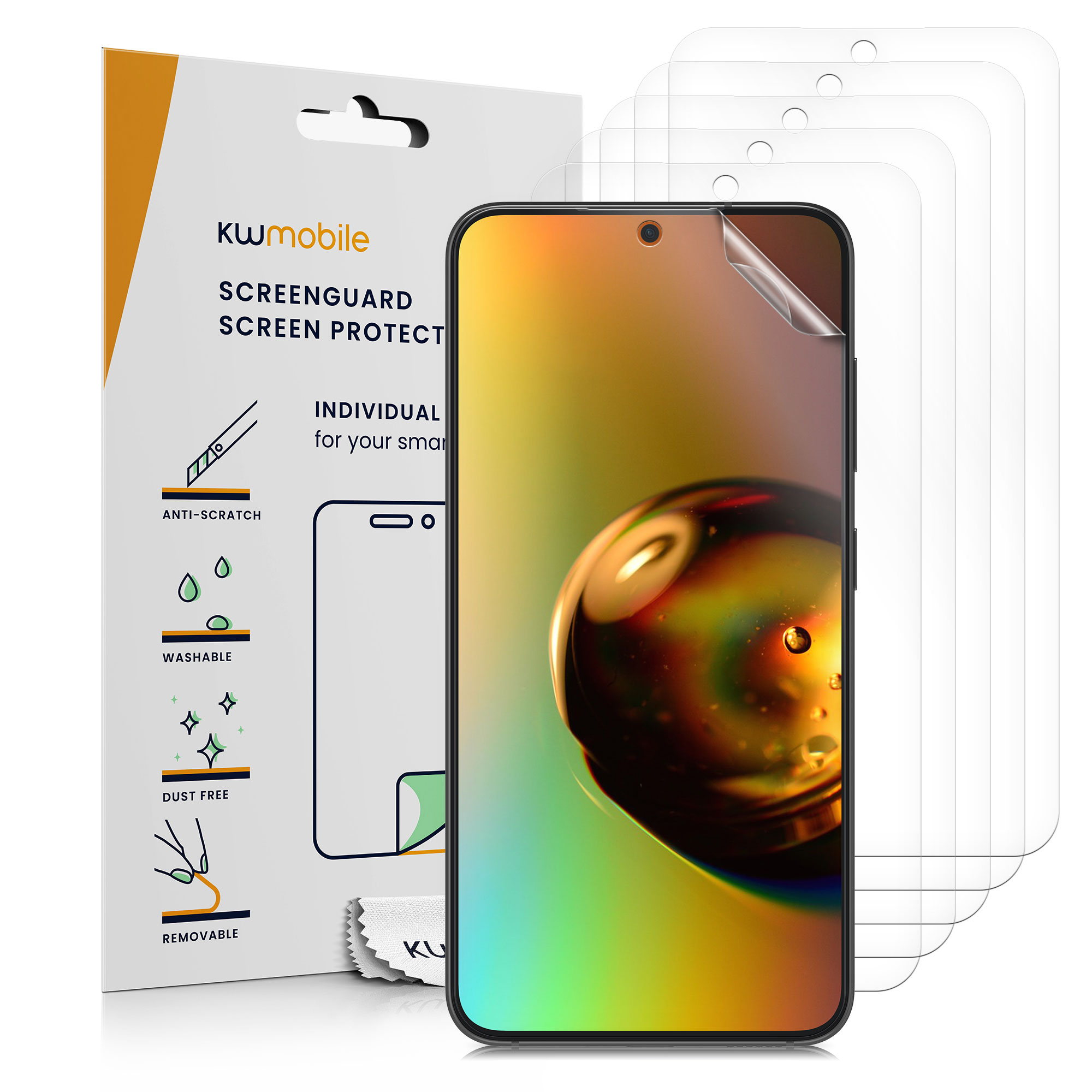 Ochranná fólie Samsung Galaxy S24 FE kwmobile 6 ks transparentní