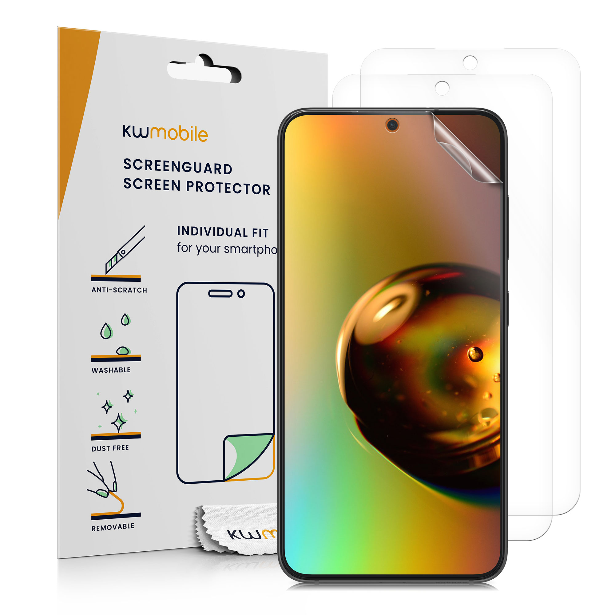 Ochranná fólie Samsung Galaxy S24 FE kwmobile 3 ks transparentní