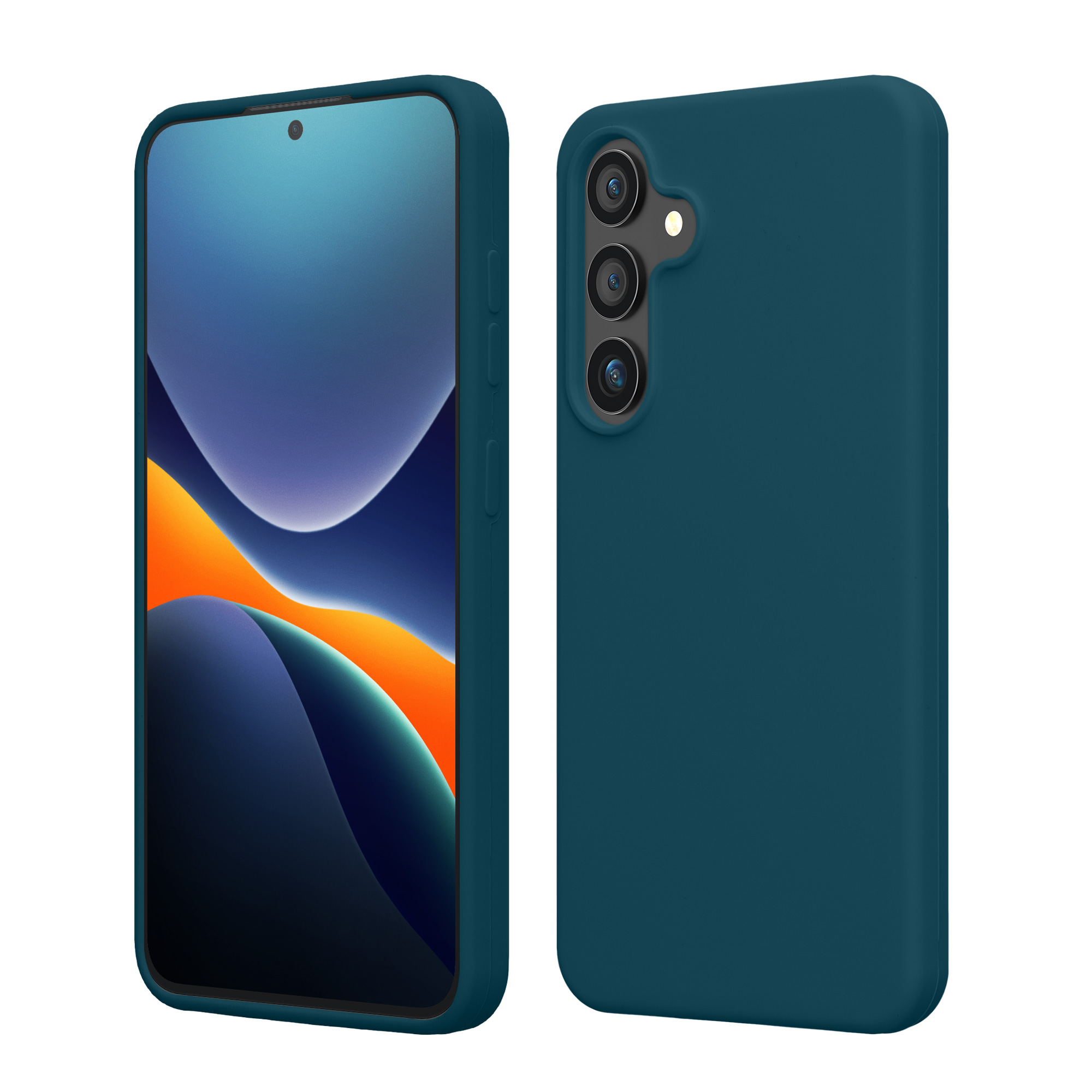 Kryt na mobil Samsung Galaxy S25 kwmobile matná petrolejová Teal Matte