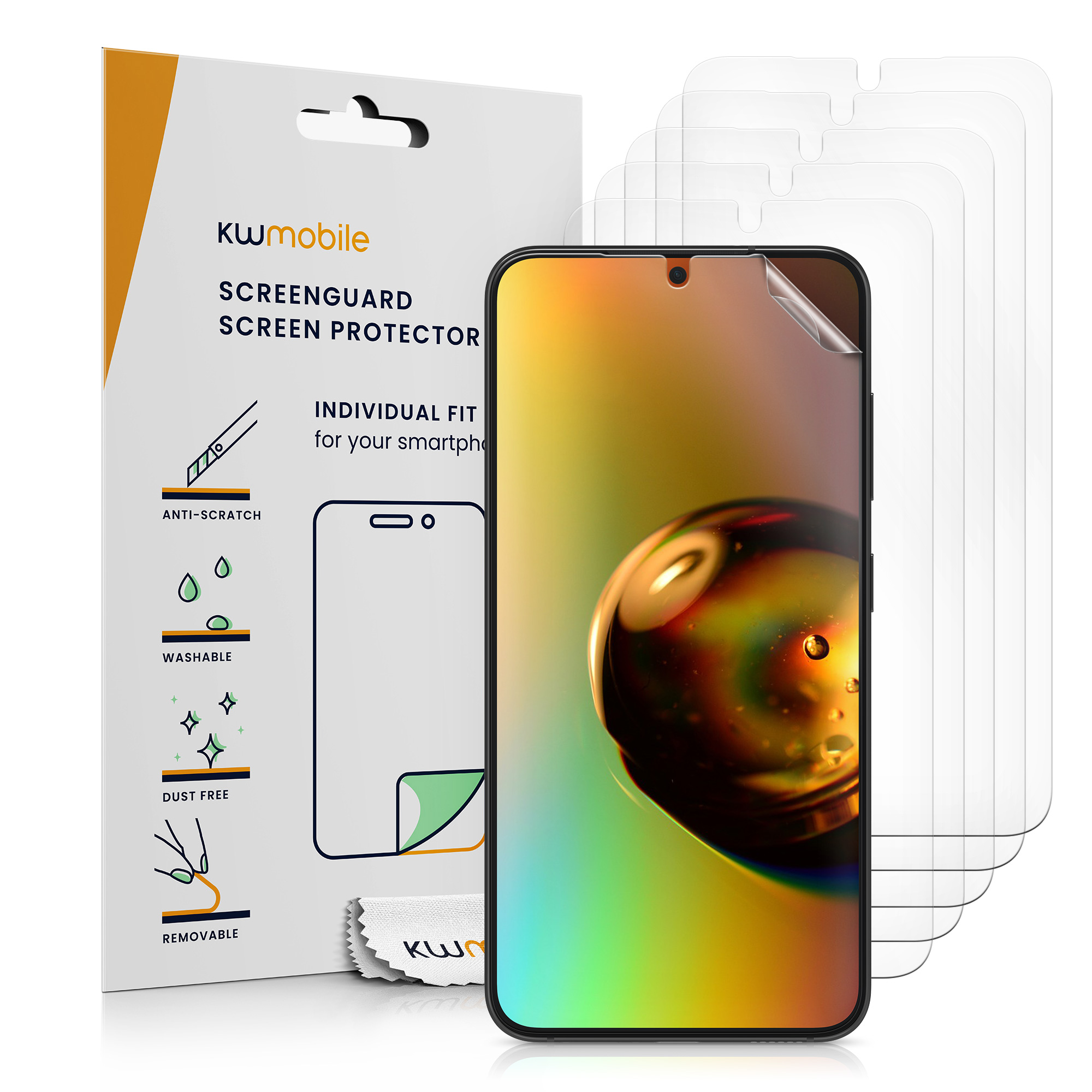 Ochranná fólie Samsung Galaxy S25 kwmobile 6 ks transparentní