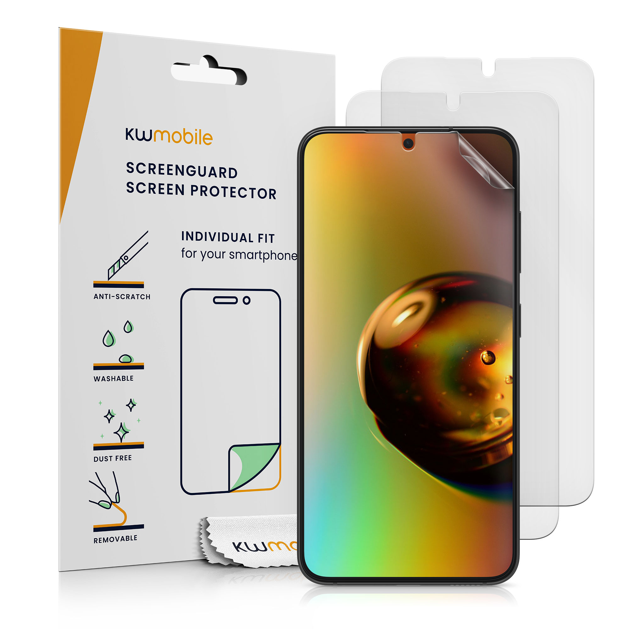 Matná fólie Samsung Galaxy S25 kwmobile 3 ks matná