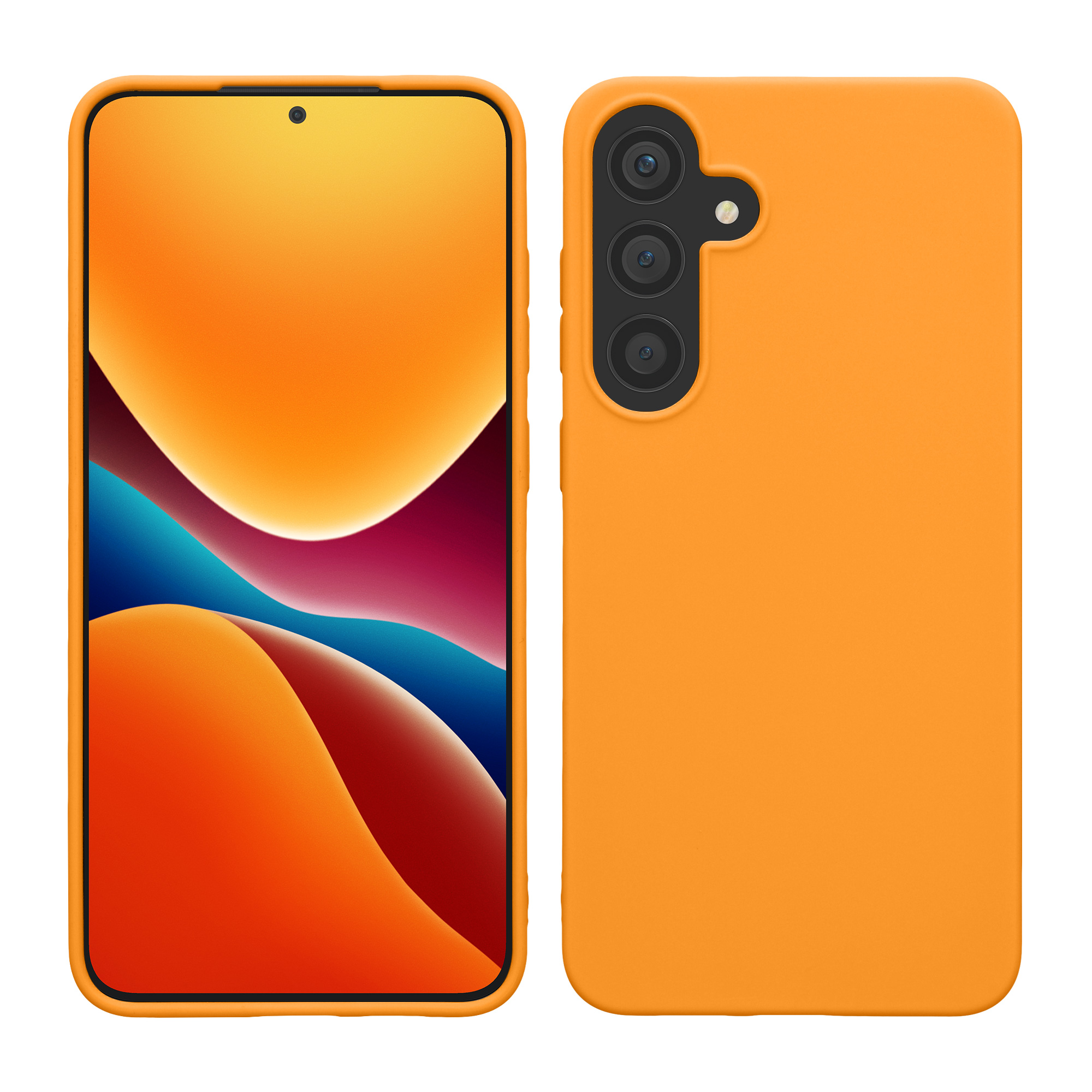 Pouzdro pro Samsung Galaxy S25 kwmobile TPU - ovocná oranžová