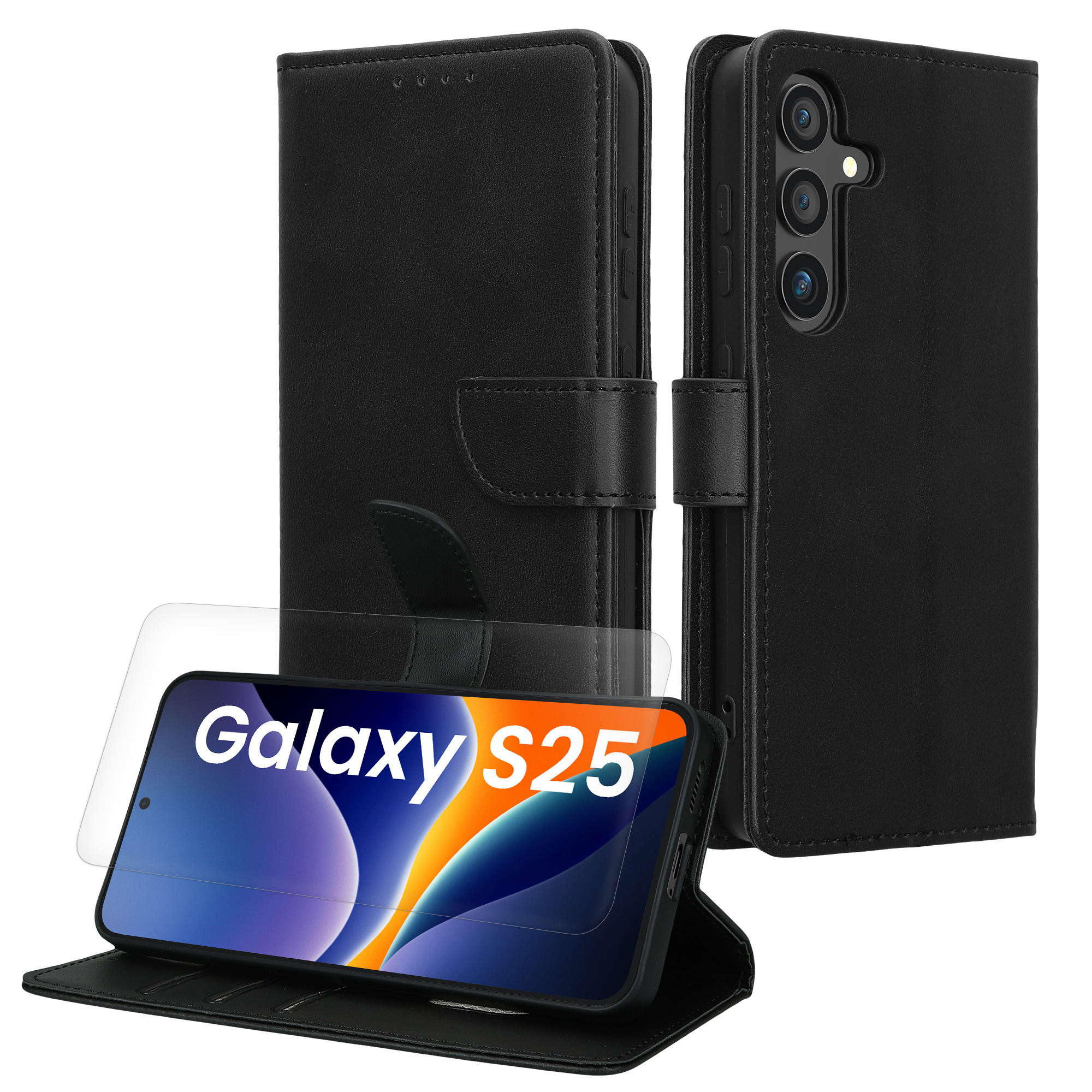 Peněženkové pouzdro Samsung Galaxy S25 kwmobile černá