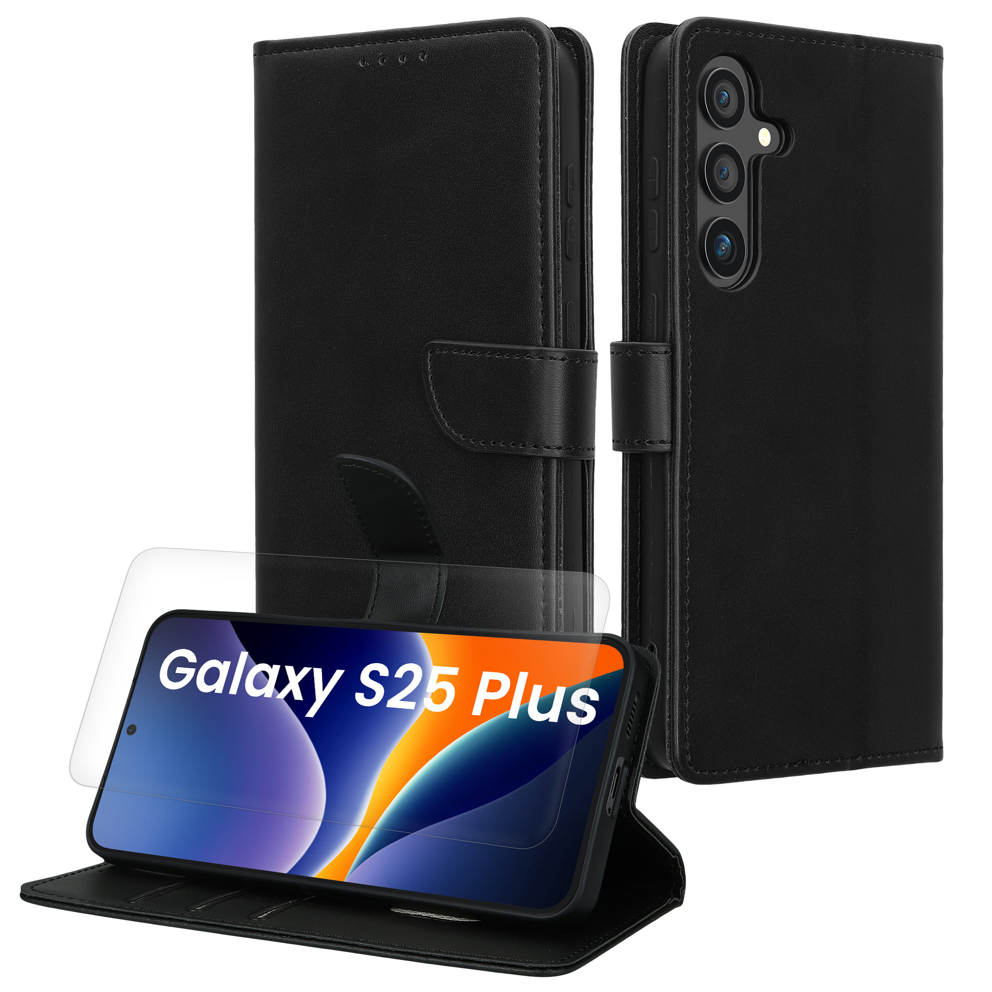 Flip pouzdro na mobil Samsung Galaxy S25 Plus kwmobile černá