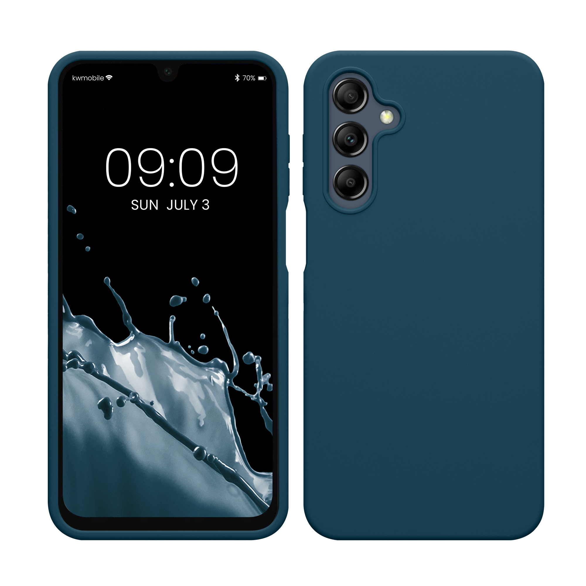 Kryt na mobil Samsung Galaxy A16 5G kwmobile TPU Matná petrolejová