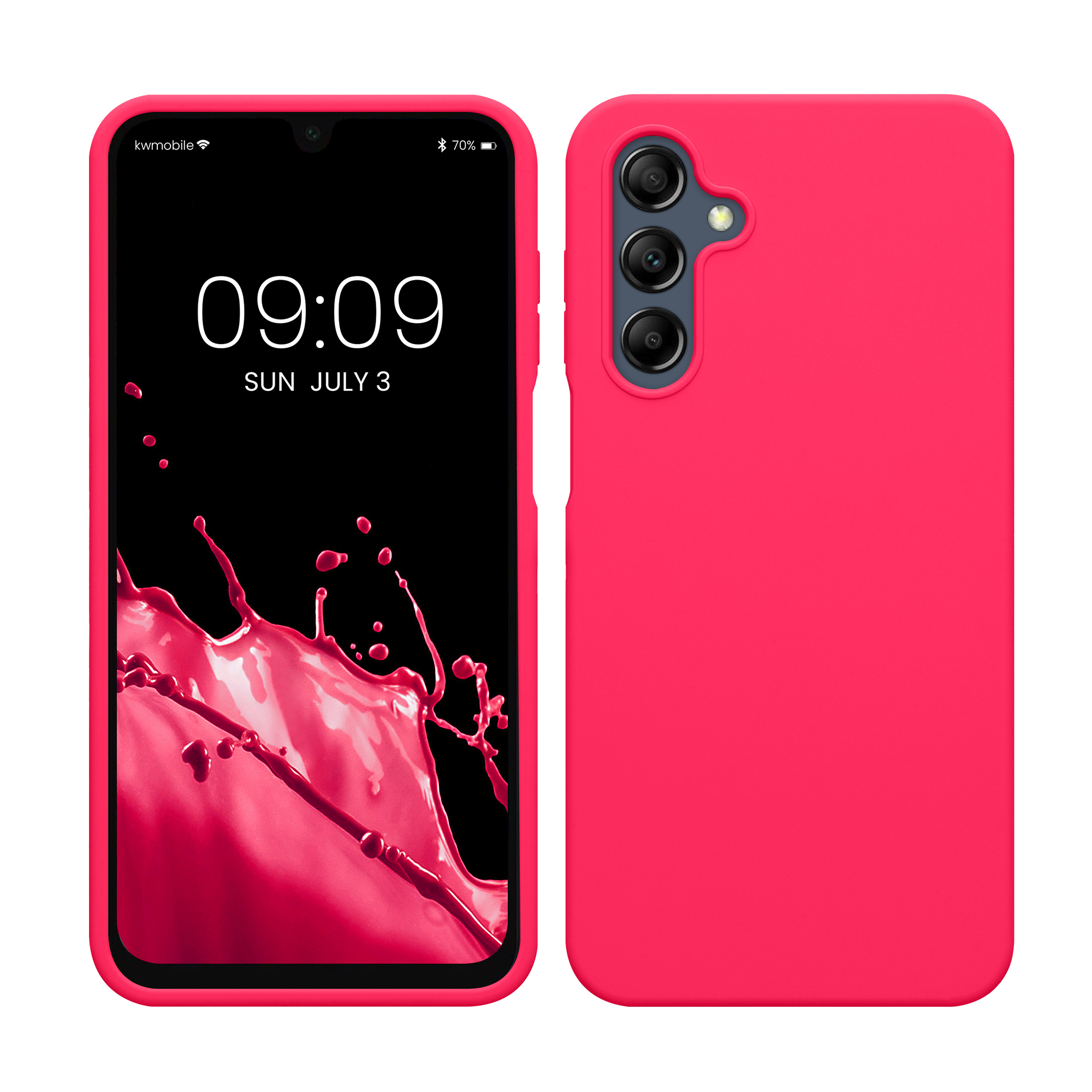 Kryt na mobil Samsung Galaxy A16 5G kwmobile TPU Neonová růžová