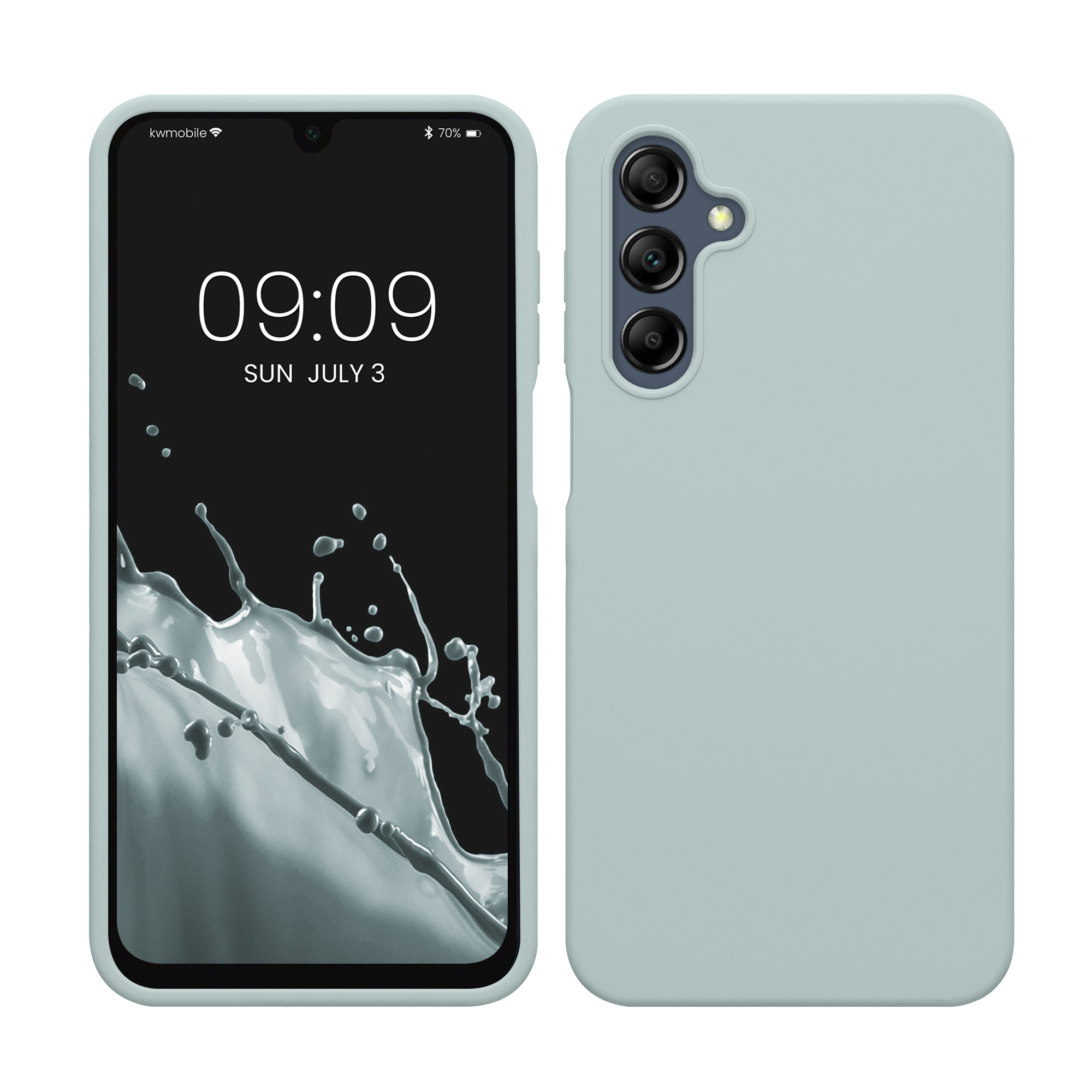 Pouzdro pro Samsung Galaxy A16 5G kwmobile silikonové - světle mátová