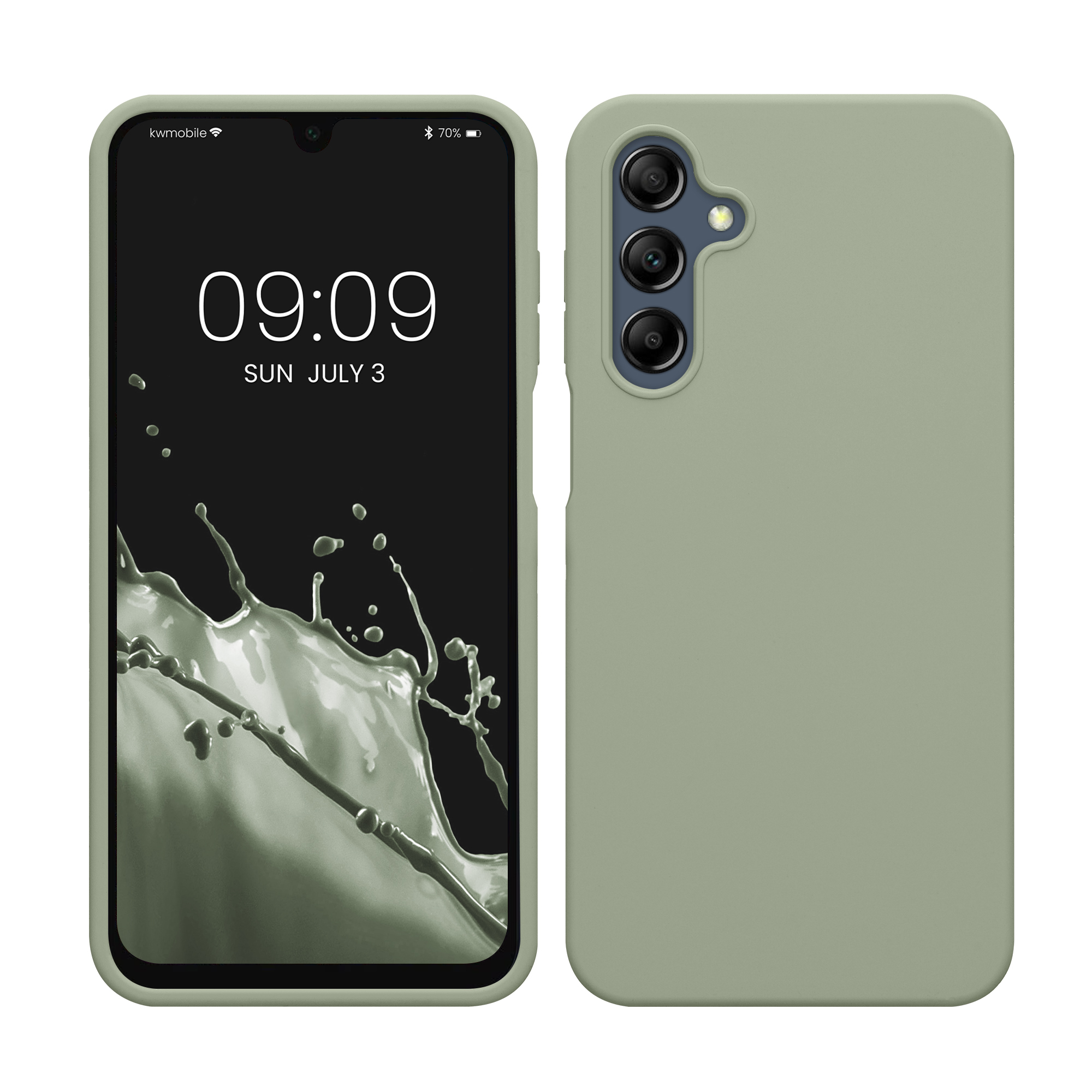 Kryt na mobil Samsung Galaxy A16 5G kwmobile TPU šedozelený