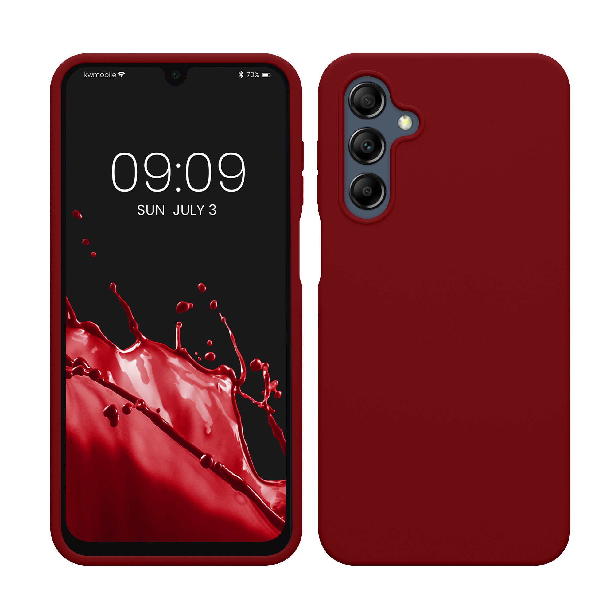 Kryt na mobil Samsung Galaxy A16 5G kwmobile TPU Červená rebarbora