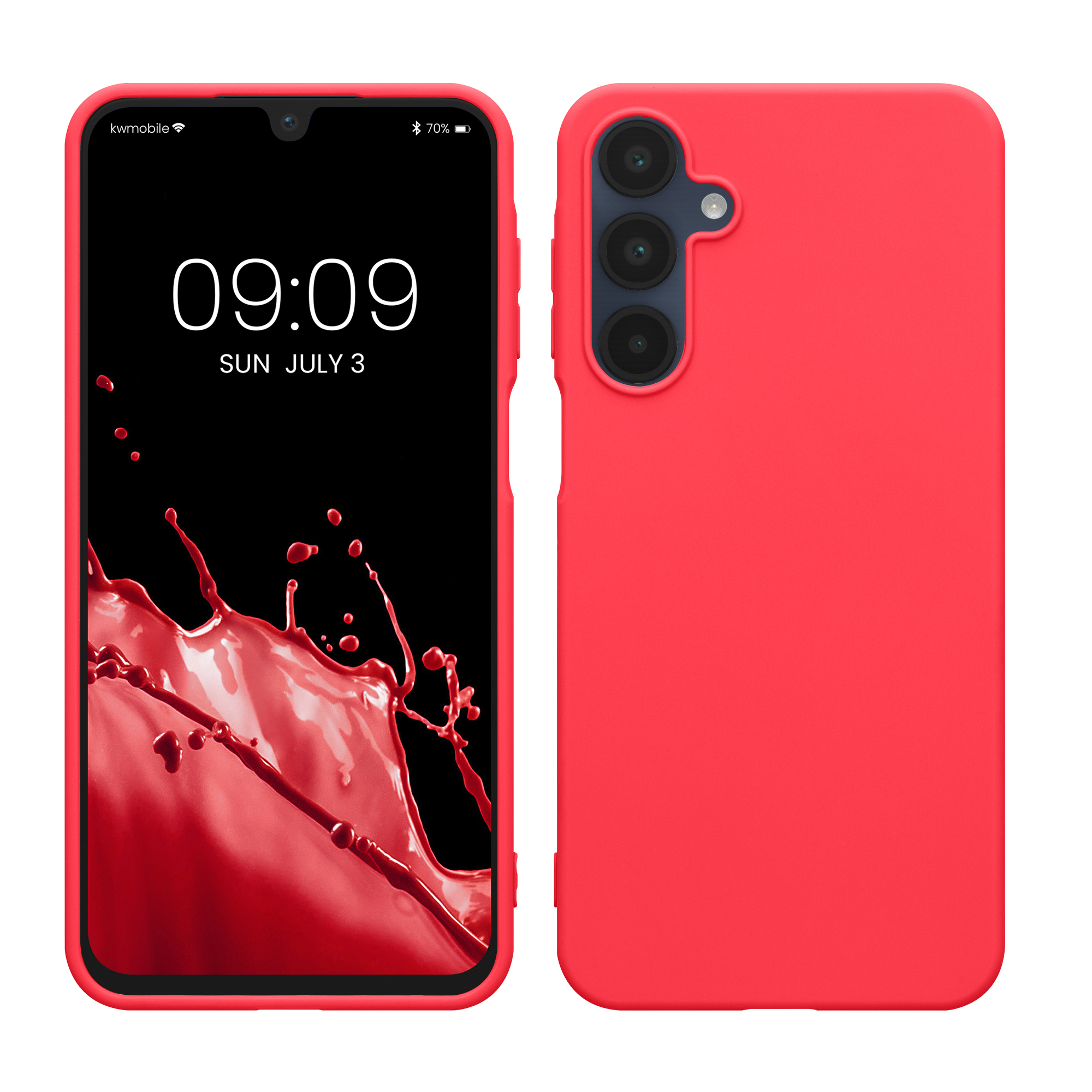 Kryt na mobil Samsung Galaxy A16 5G kwmobile TPU Neonová růžová