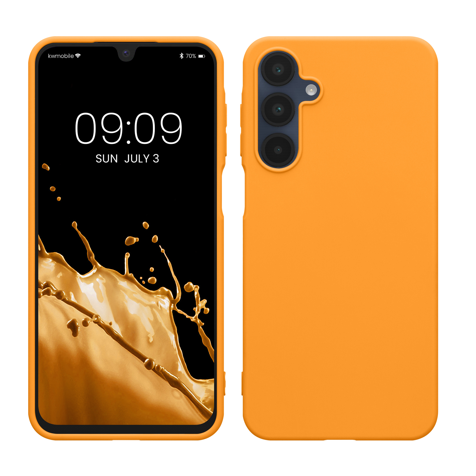 Kryt na mobil Samsung Galaxy A16 5G kwmobile TPU Ovocná oranžová