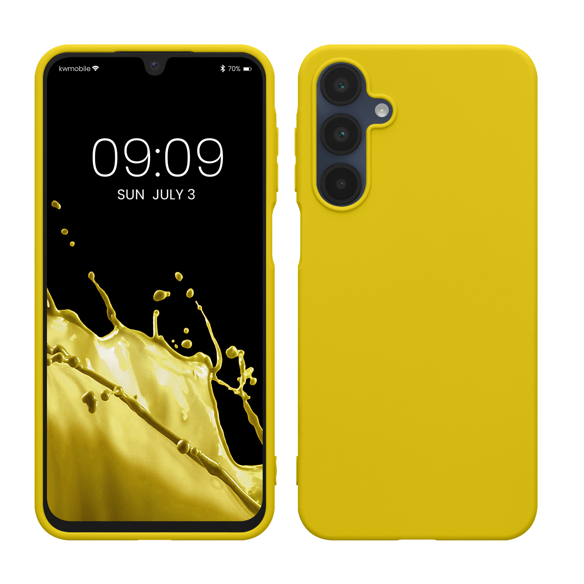 Kryt na mobil Samsung Galaxy A16 5G kwmobile TPU zářivě žlutý