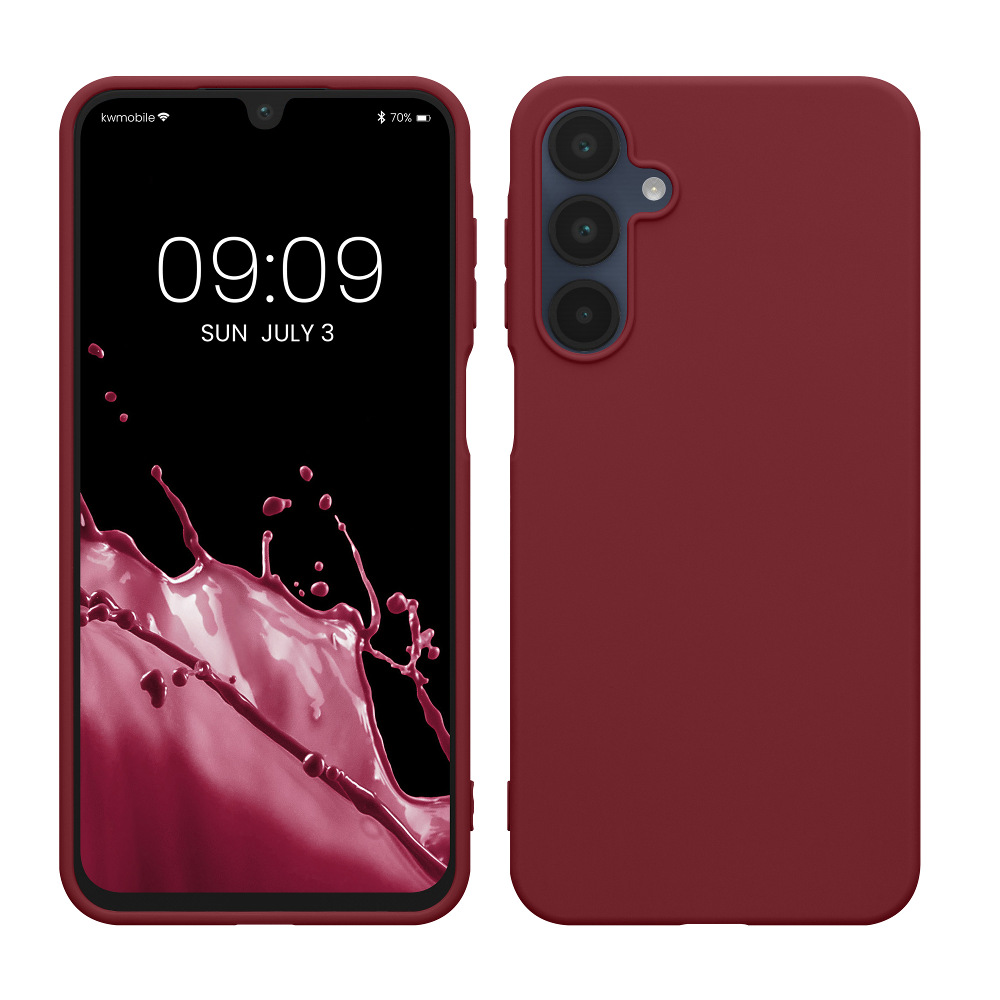 Kryt na mobil Samsung Galaxy A16 5G kwmobile TPU Bordeaux fialová