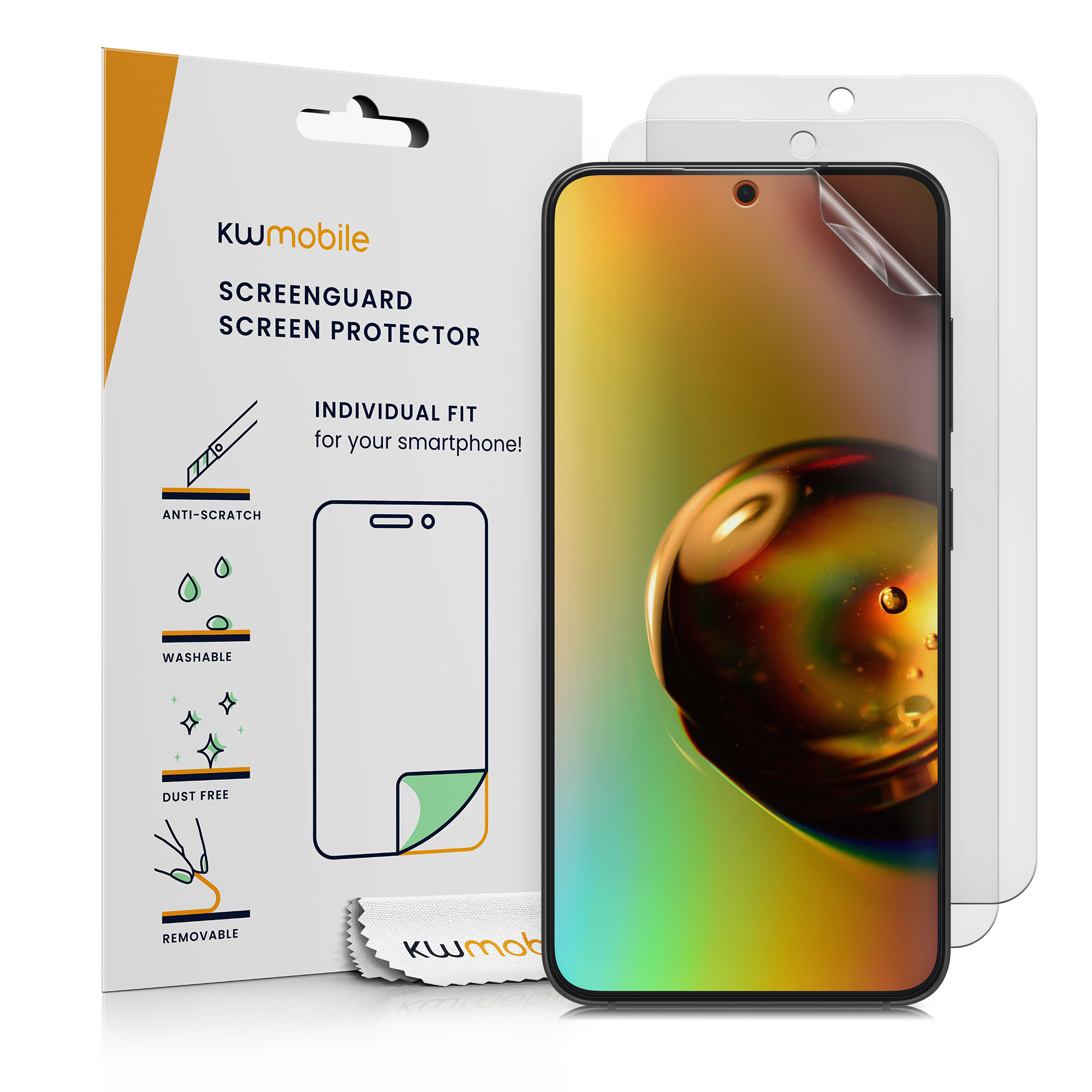 Matná fólie Samsung Galaxy S24 FE kwmobile 3 ks matná