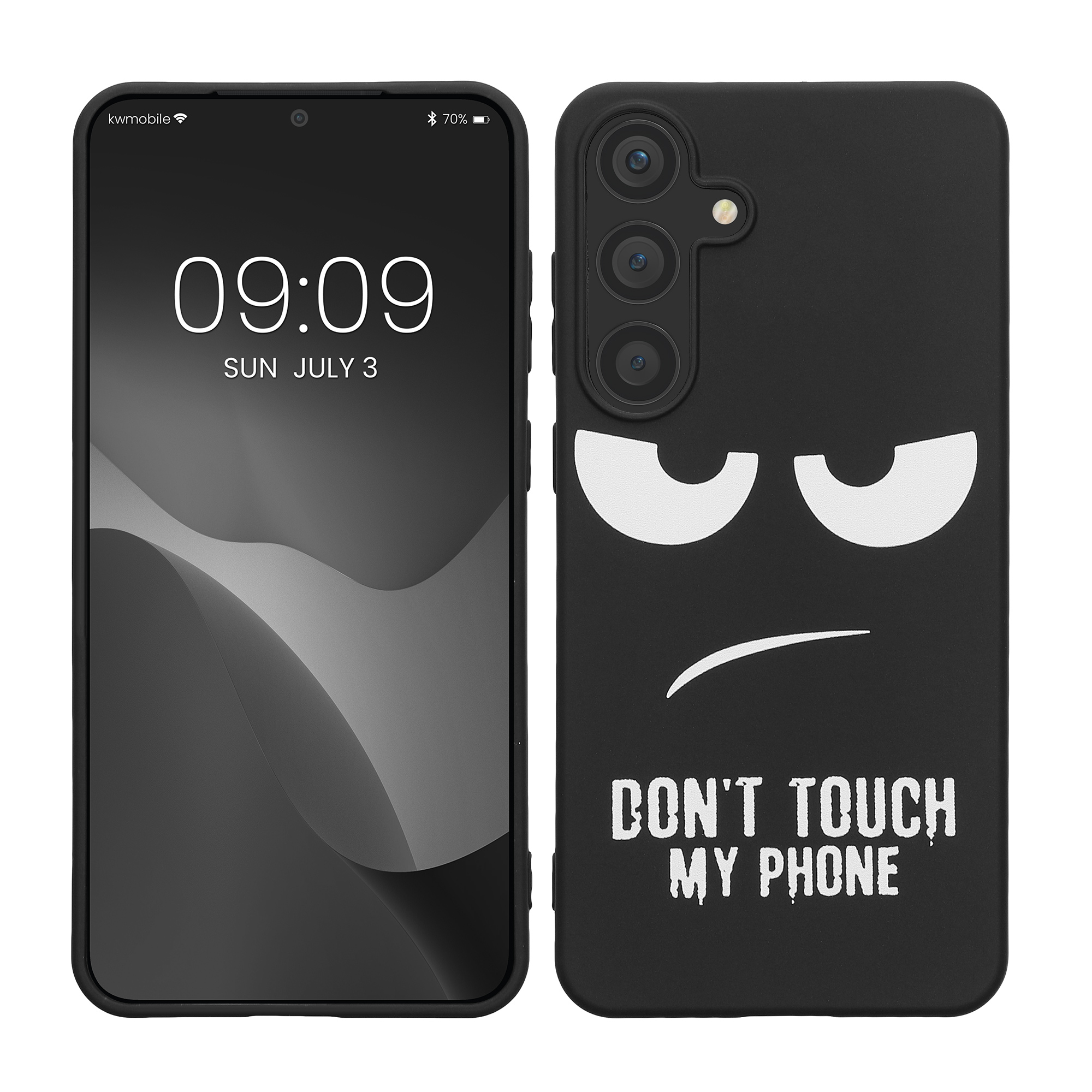 Kryt na mobil Samsung Galaxy S25 Plus kwmobile bílá / černá