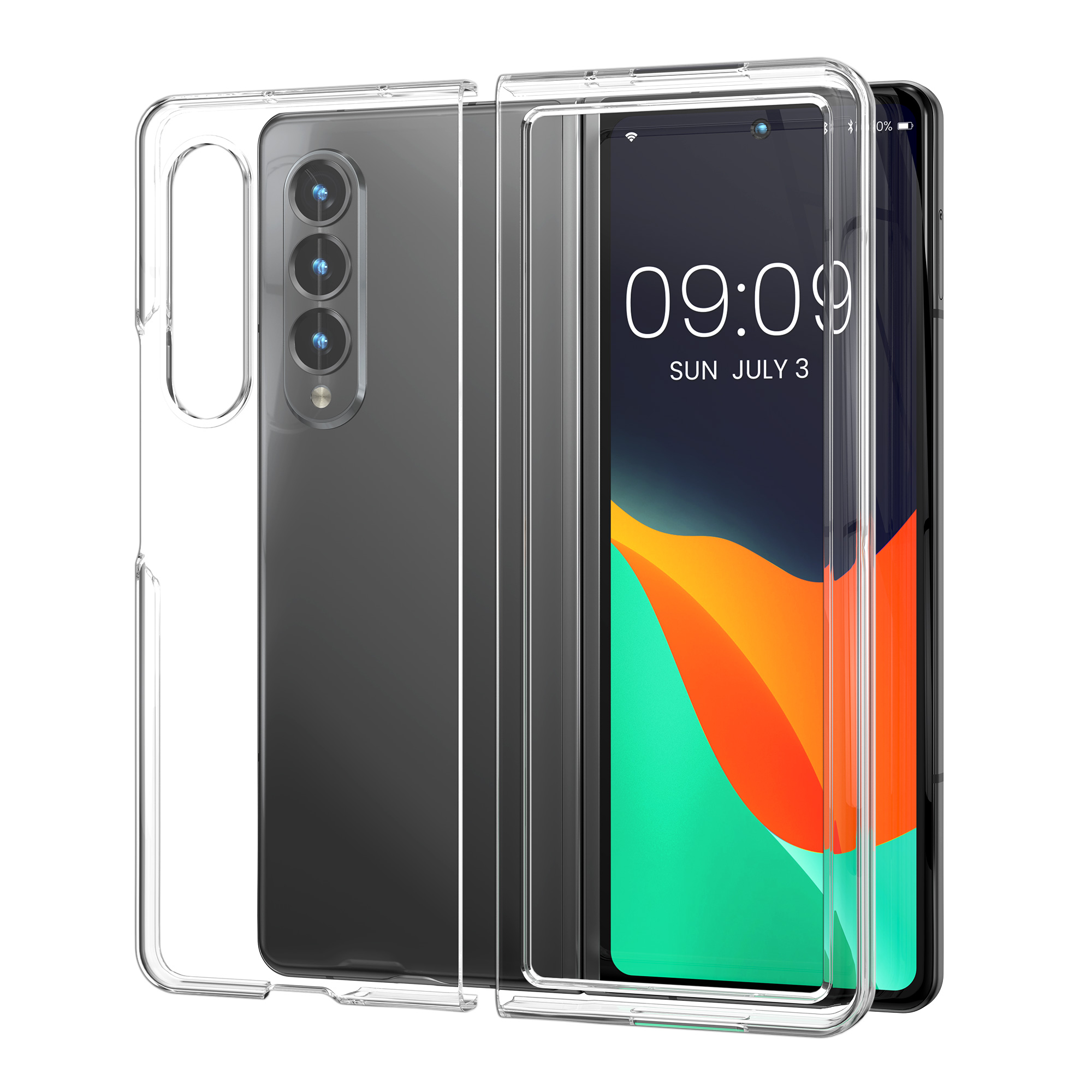 Kryt kwmobile pro Samsung Galaxy Z Fold 3 5G - čirá