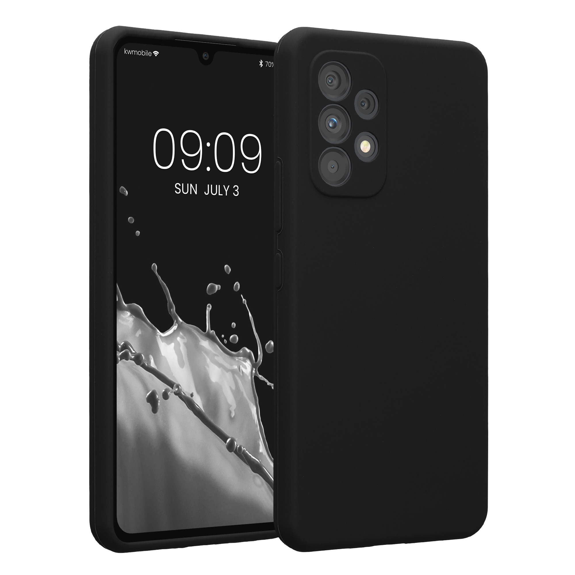 Kryt na mobil Samsung Galaxy A53 5G kwmobile slim matný TPU Černá