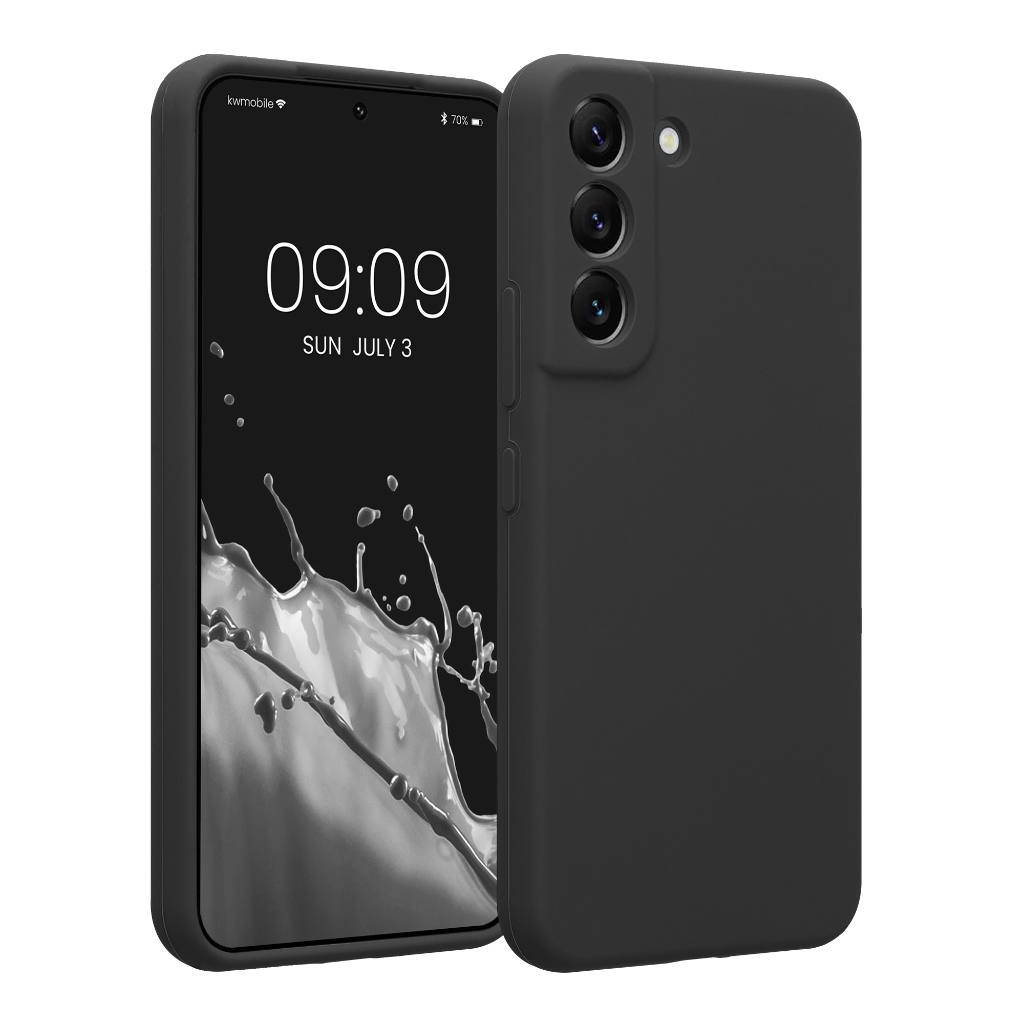 Kryt na mobil Galaxy S22 kwmobile Soft Touch tmavě šedá