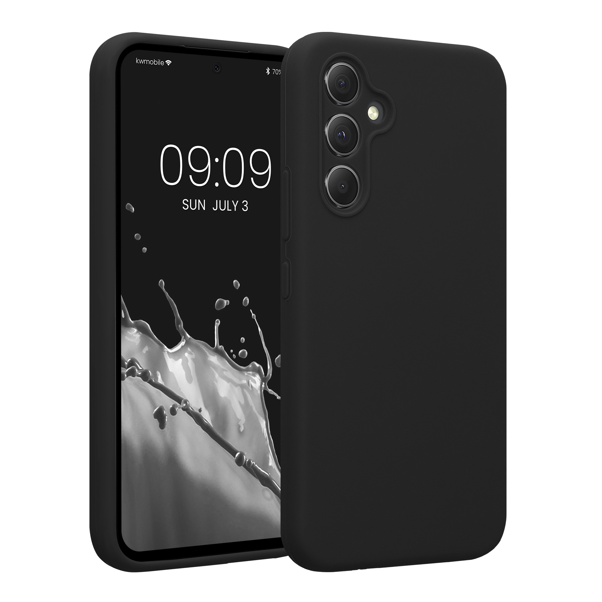 Kryt na mobil Samsung Galaxy A54 5G kwmobile slim matný TPU Černá