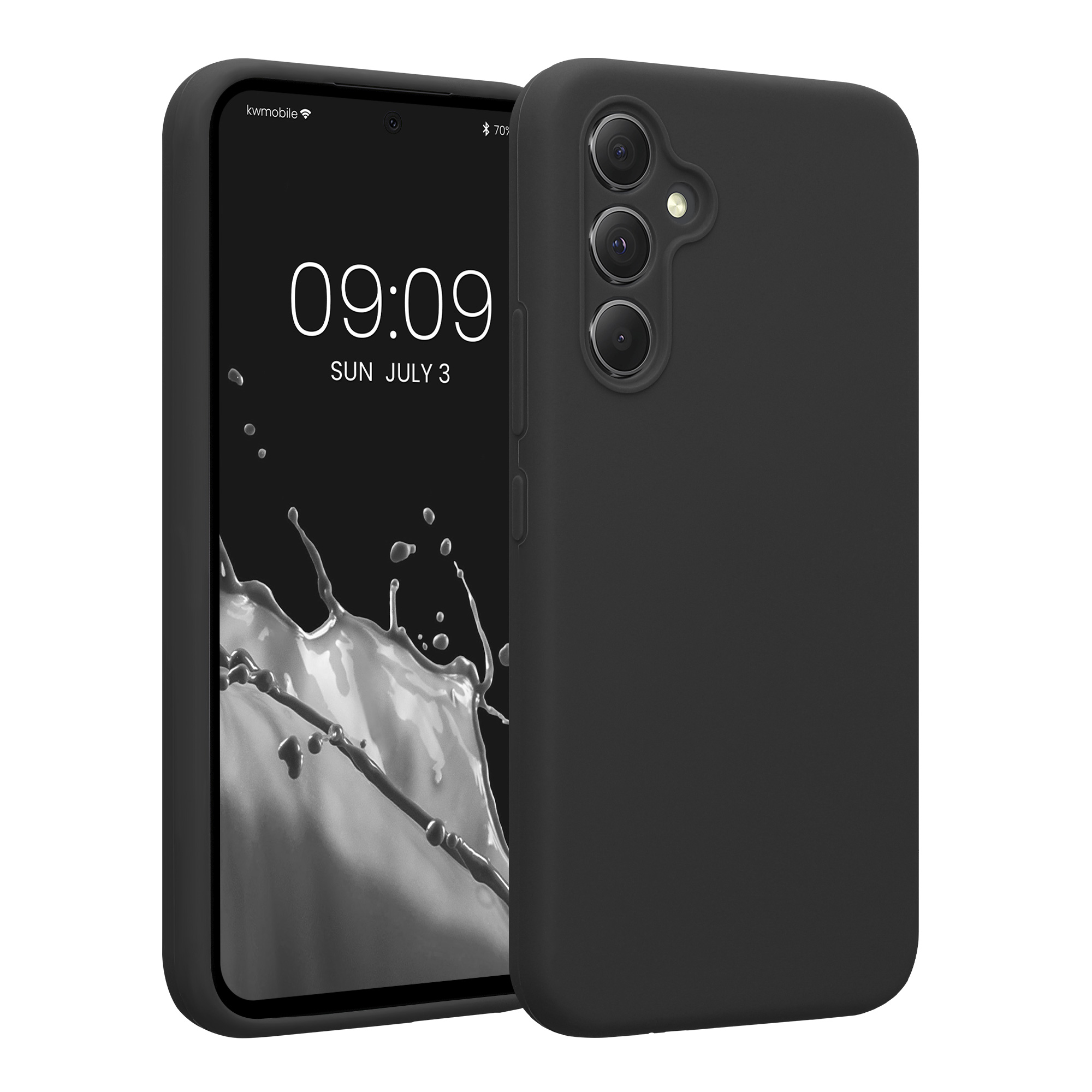 Kryt na mobil Samsung Galaxy A54 5G kwmobile slim matný TPU Tmavě šedá