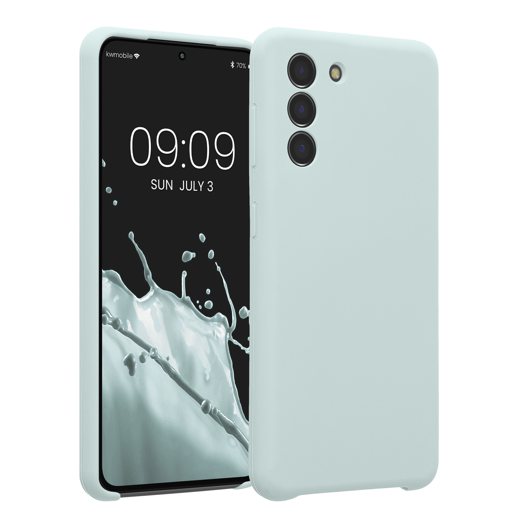 Matný kryt na mobil Samsung Galaxy S21 kwmobile mintový