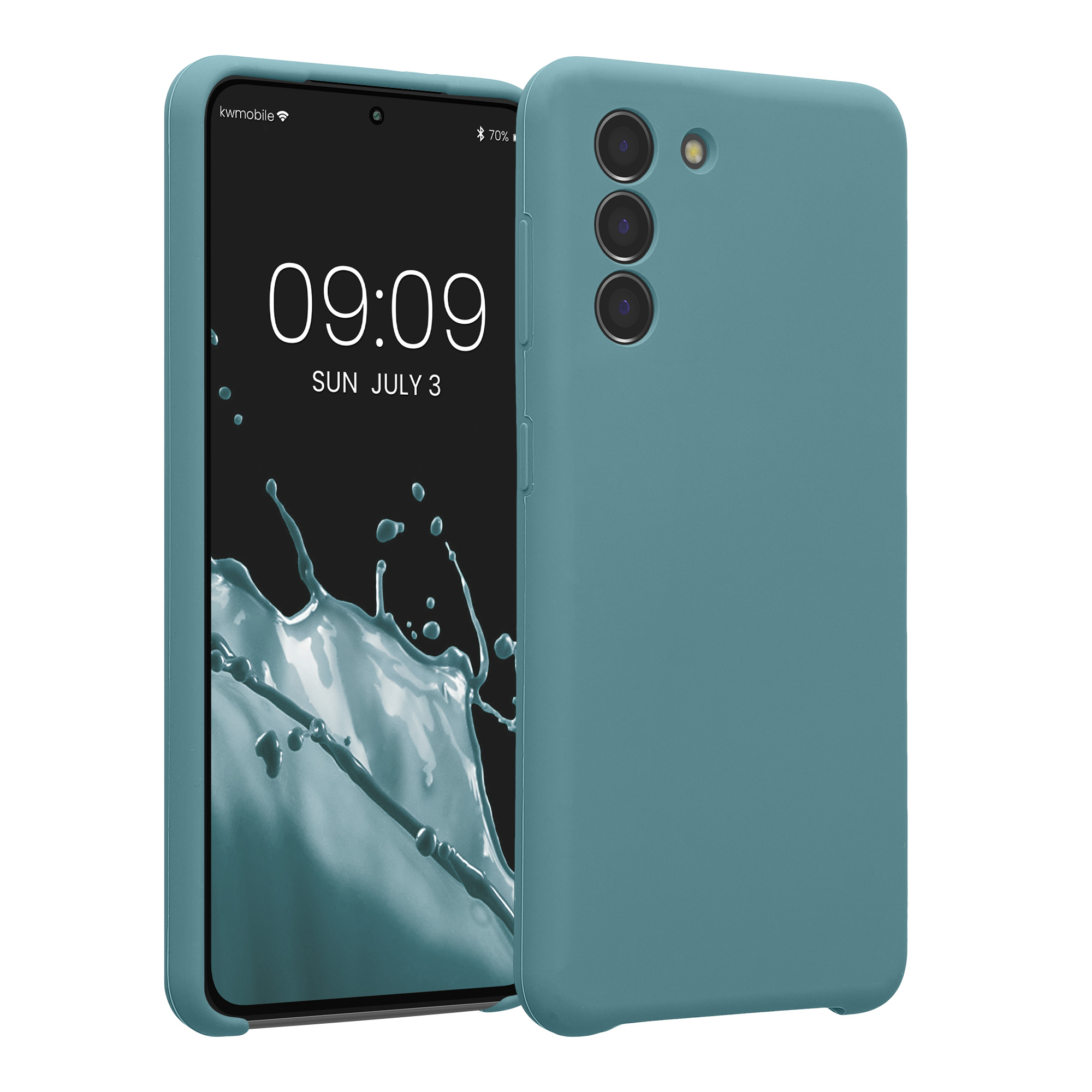 Pouzdro pro Samsung Galaxy S21 kwmobile tenké silikonové - arktická noc