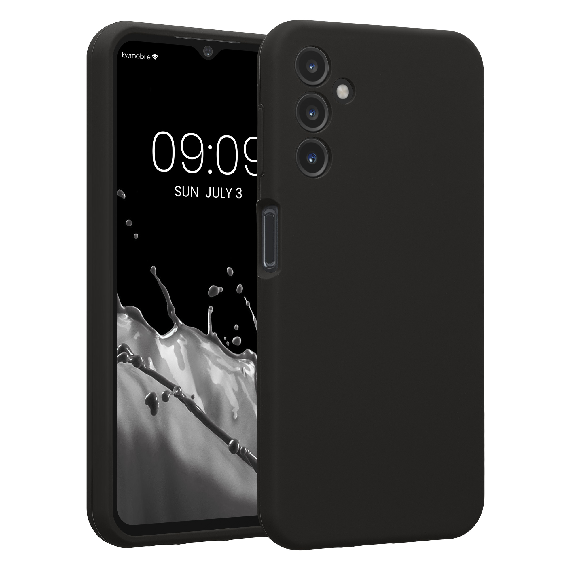 Kryt na mobil Samsung Galaxy A14 5G kwmobile slim matný TPU Tmavě šedá
