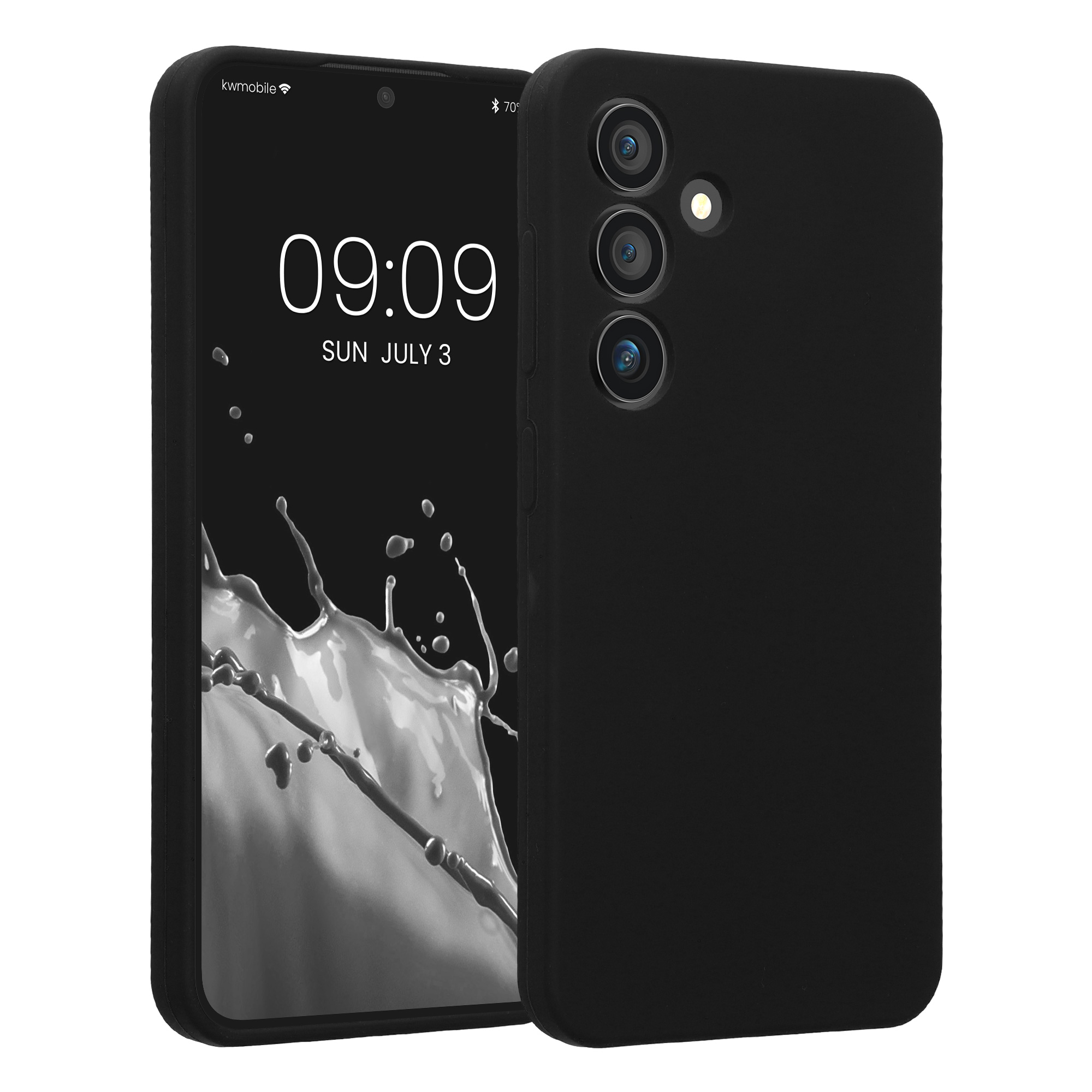 Silikonový kryt na mobil Galaxy S24 kwmobile černá