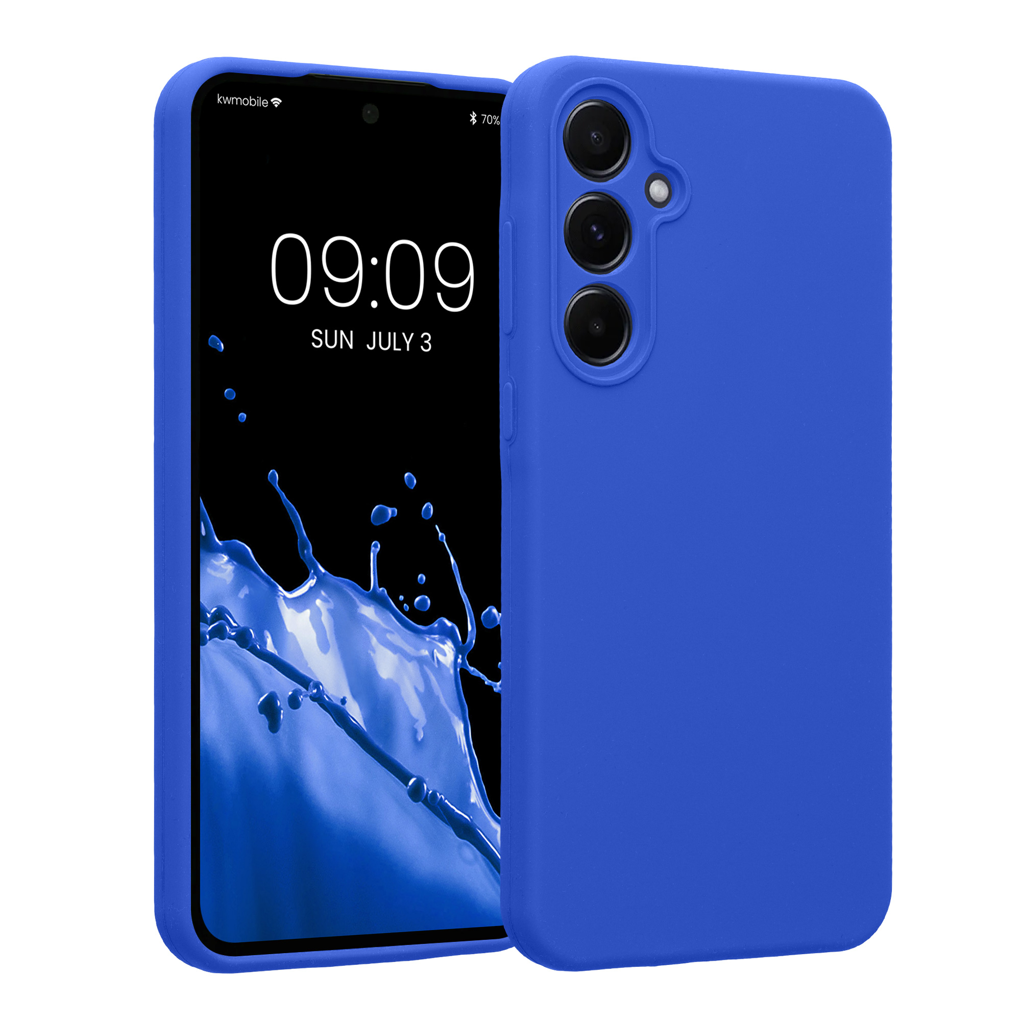 Pouzdro pro Samsung Galaxy A55 5G kwmobile tenké silikonové - baltská modrá