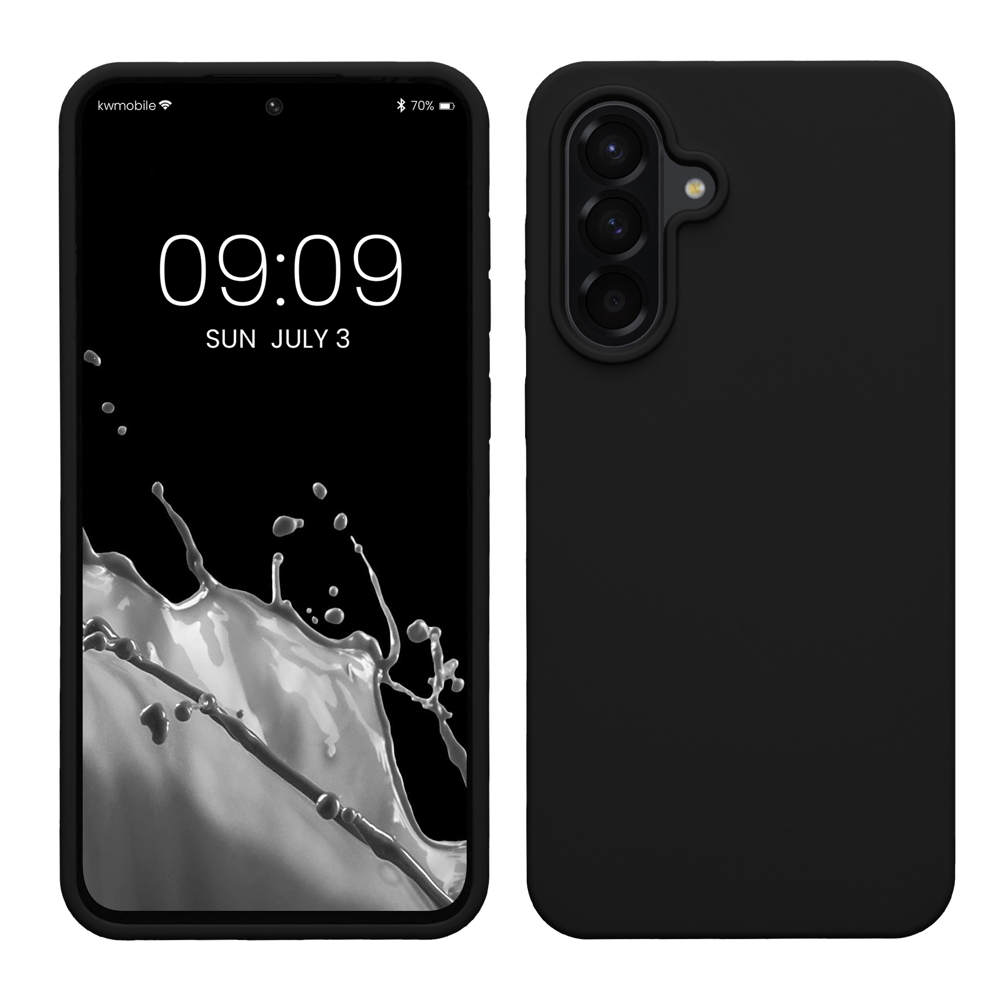 Pouzdro pro Samsung Galaxy A56 5G kwmobile silikonové - černá