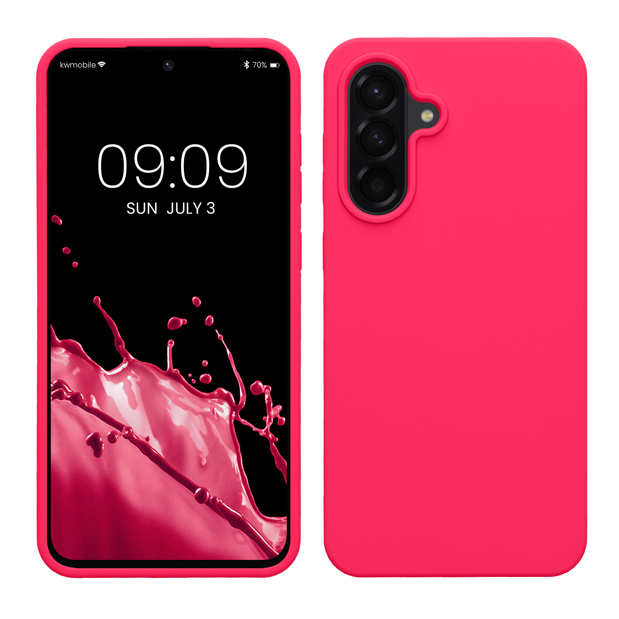Kryt na mobil Samsung Galaxy A56 5G kwmobile TPU Neonová růžová