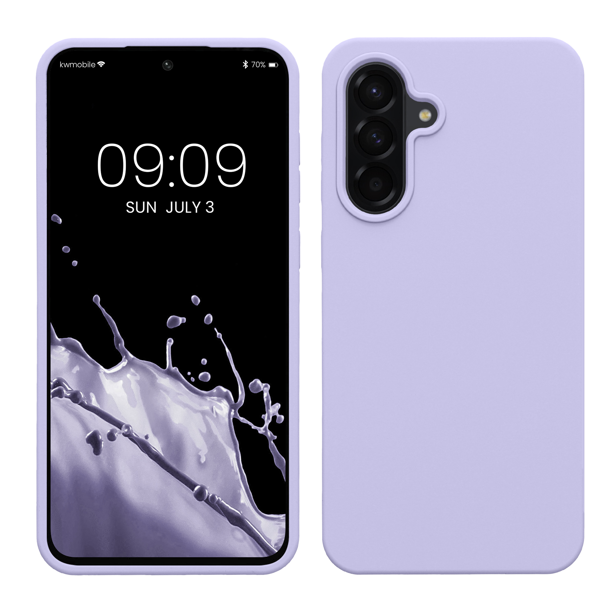 Pouzdro pro Samsung Galaxy A56 5G kwmobile silikonové - levandulová