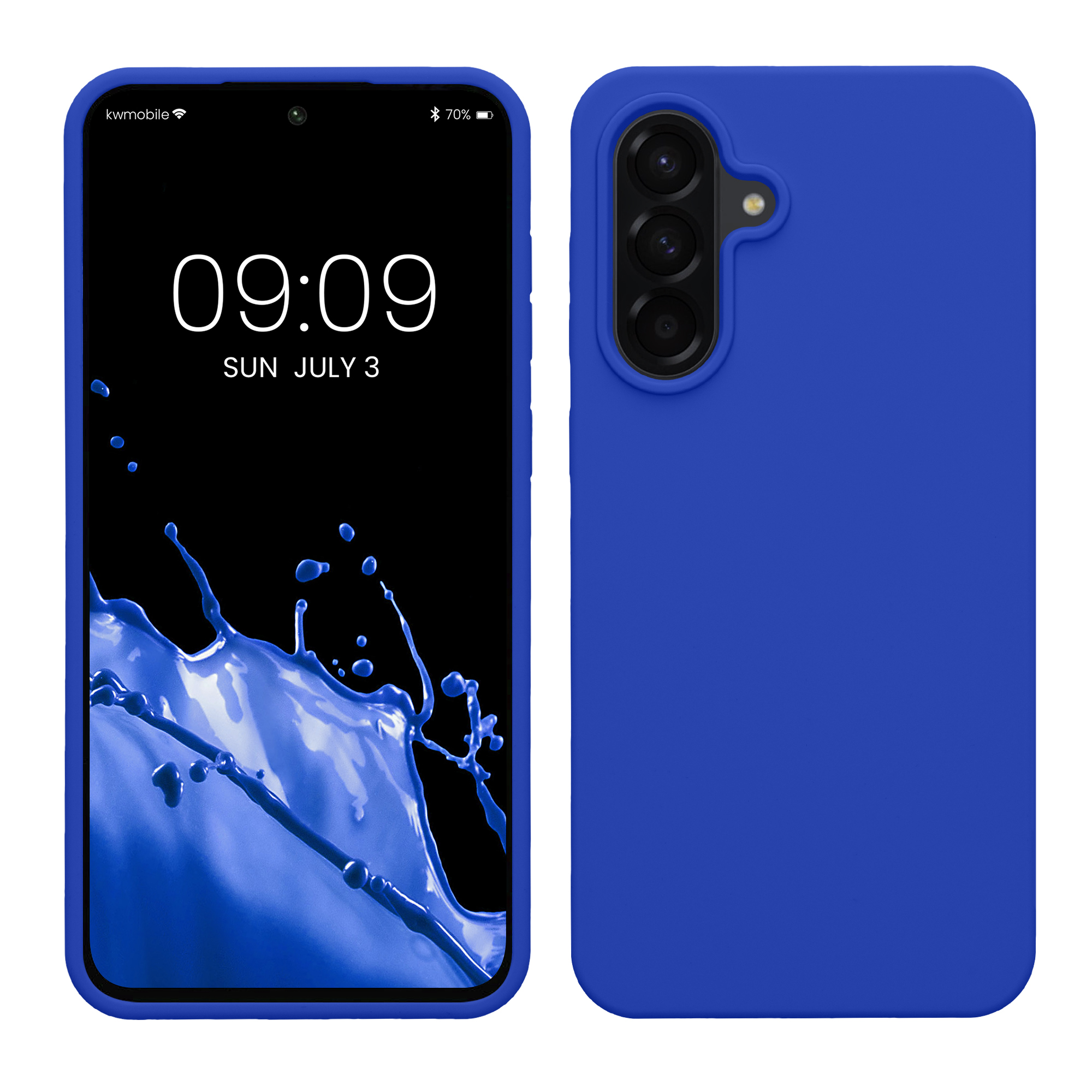 Kryt na mobil Samsung Galaxy A56 5G kwmobile TPU Baltická modrá