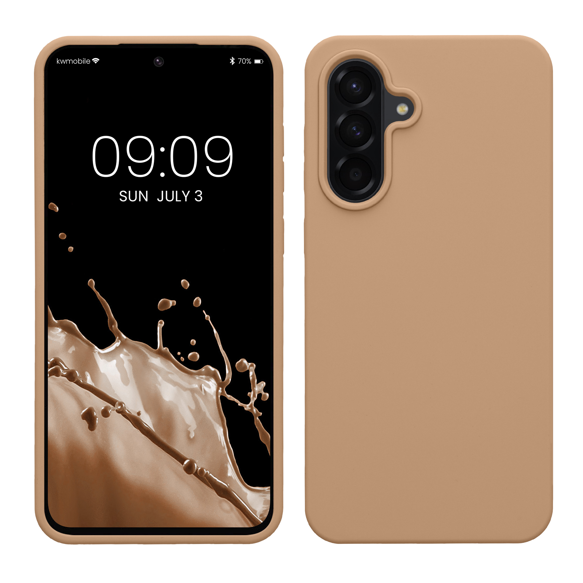 Kryt na mobil Samsung Galaxy A56 5G kwmobile TPU Cappuccino