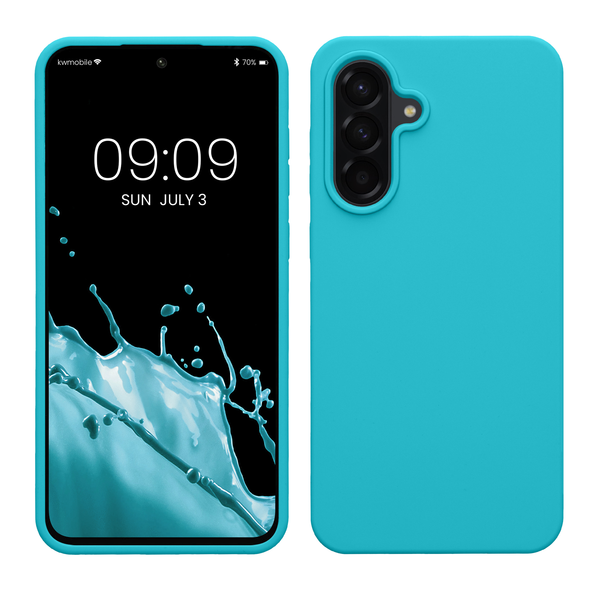 Kryt na mobil Samsung Galaxy A56 5G kwmobile TPU Chladný ledovec