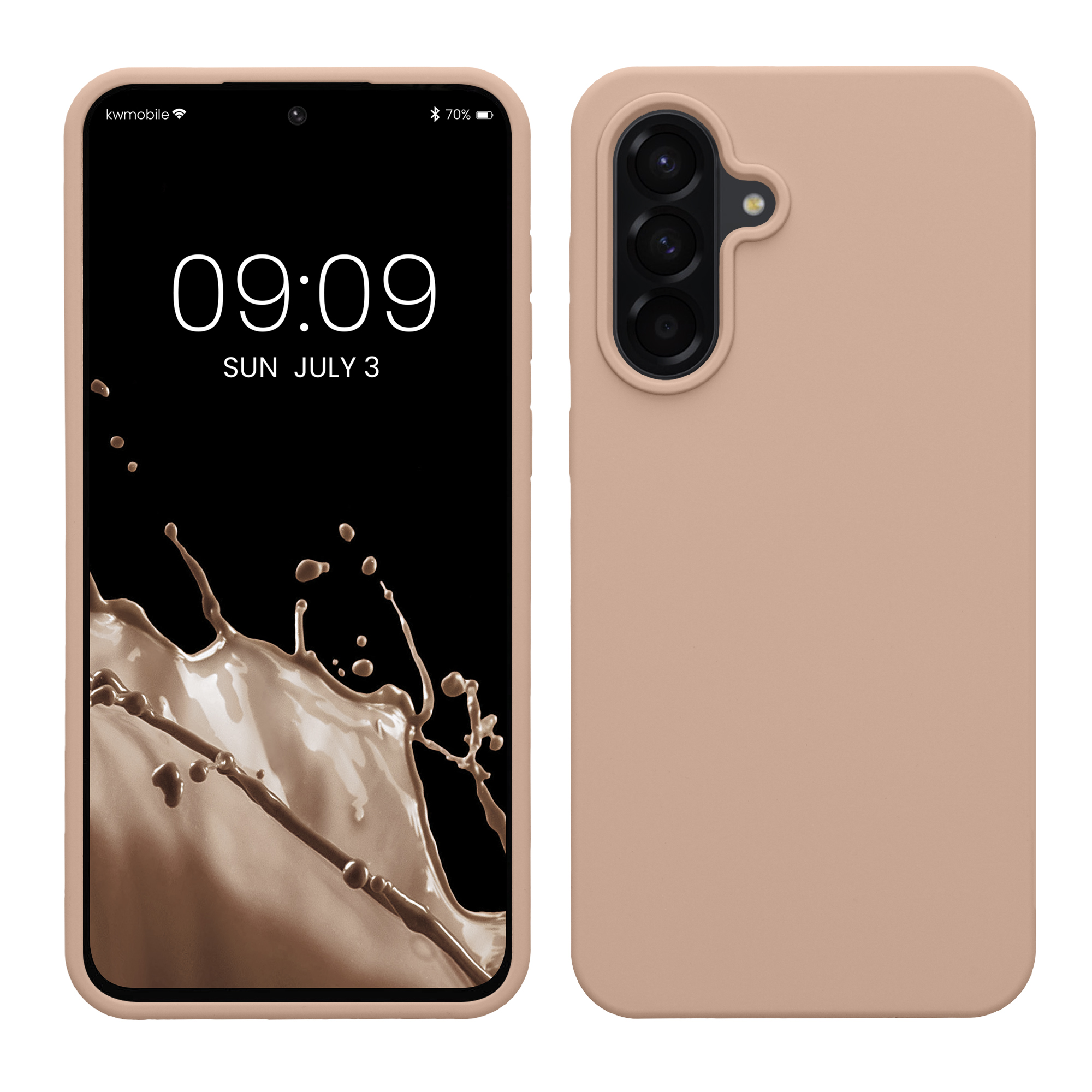 Pouzdro pro Samsung Galaxy A56 5G kwmobile silikonové - matná starorůžová