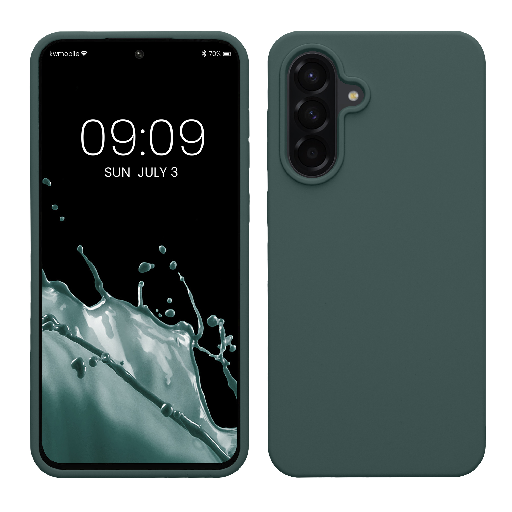 Pouzdro pro Samsung Galaxy A56 5G kwmobile silikonové - modrozelená