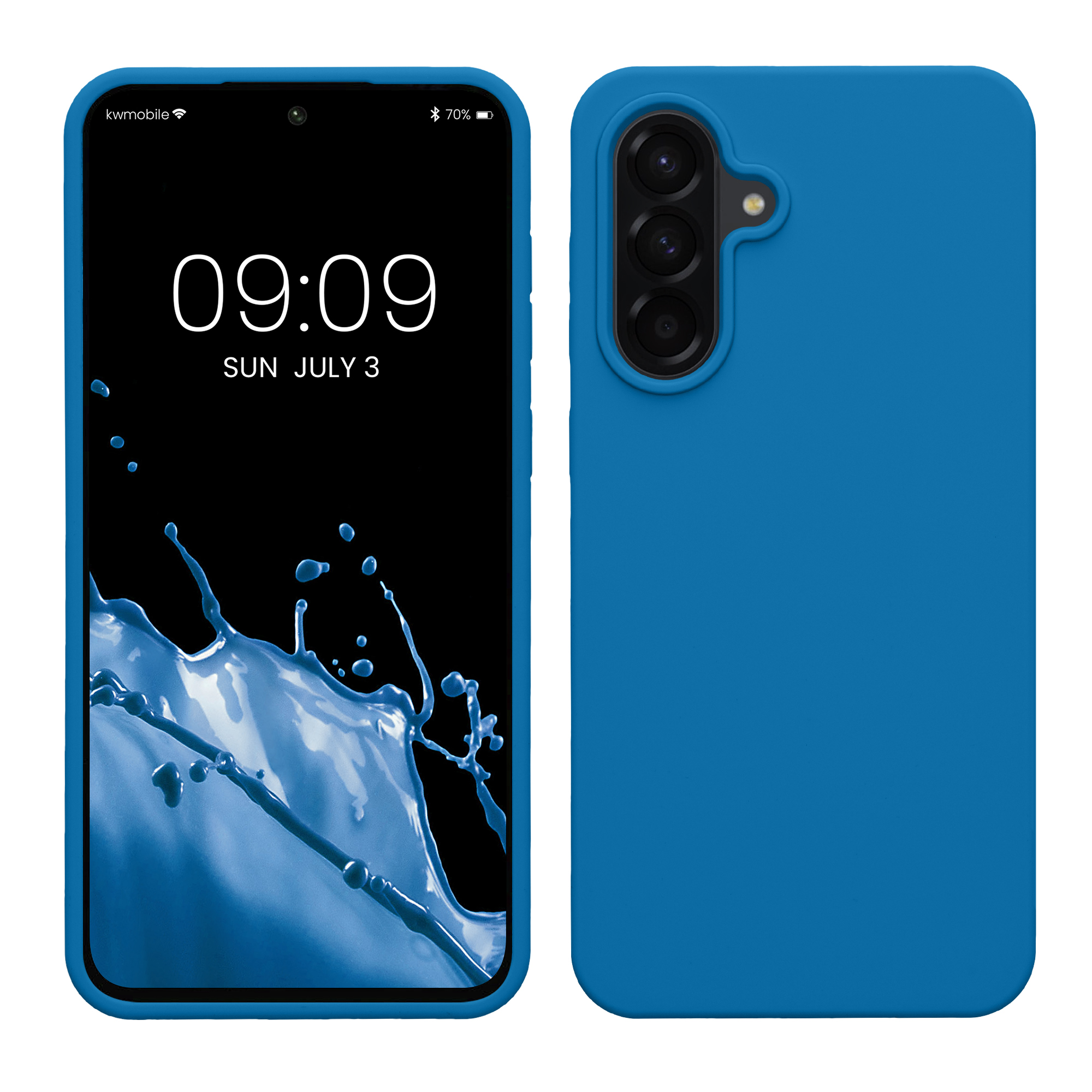 Pouzdro pro Samsung Galaxy A56 5G kwmobile silikonové - modrý korál