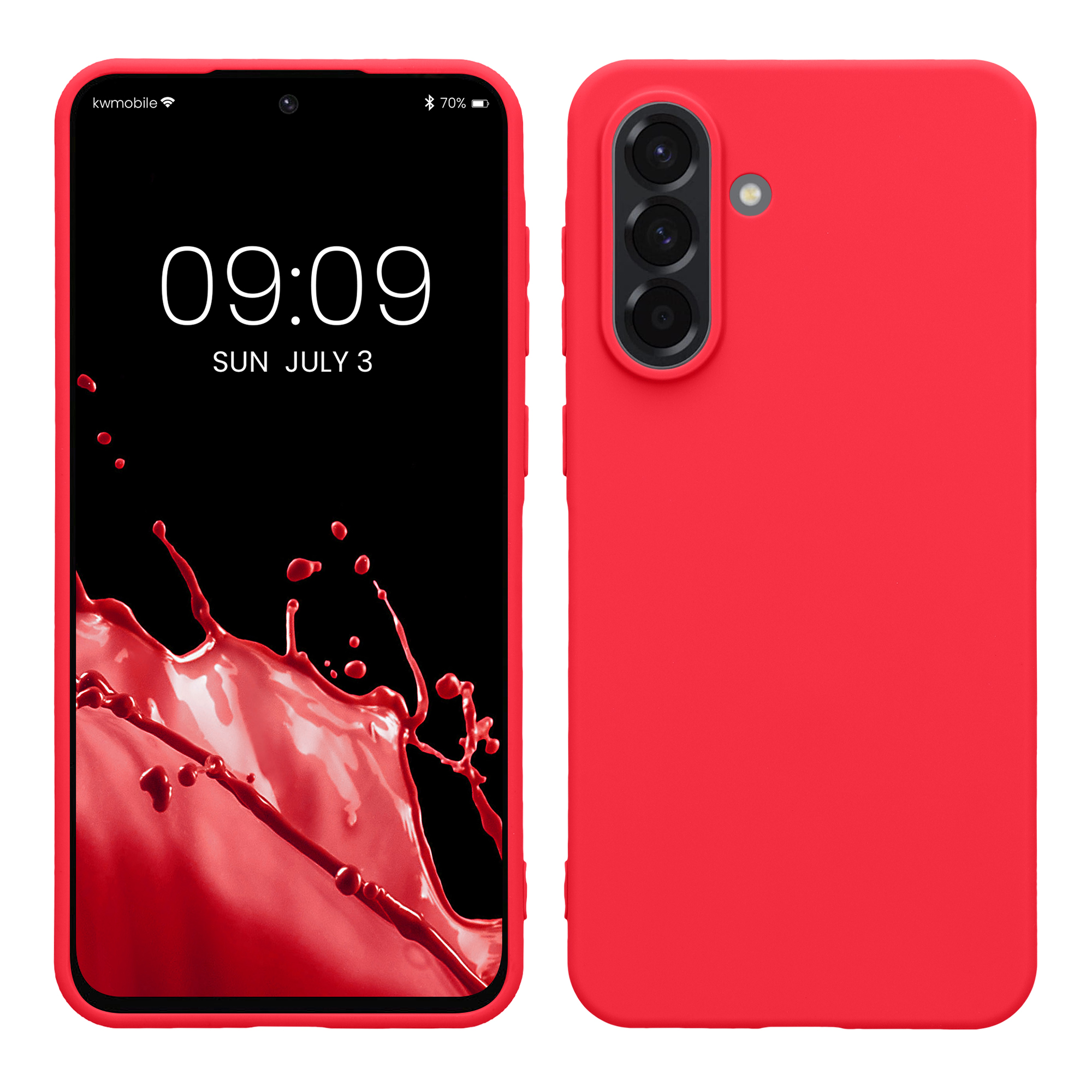 Kryt na mobil Samsung Galaxy A56 5G kwmobile TPU Neonová růžová