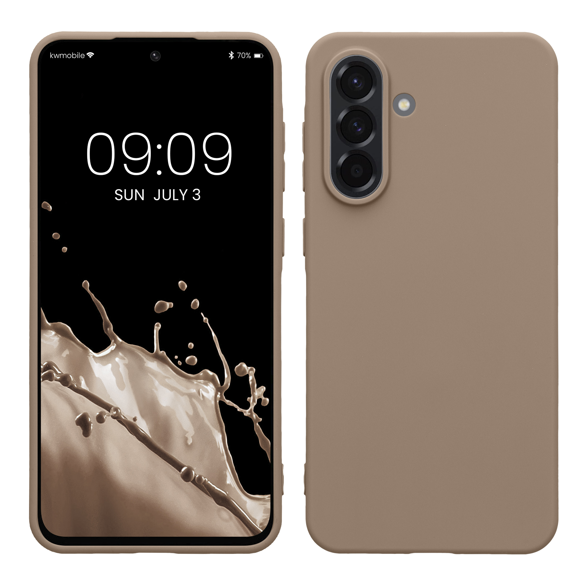 Kryt na mobil Samsung Galaxy A56 5G kwmobile TPU Matná krémová
