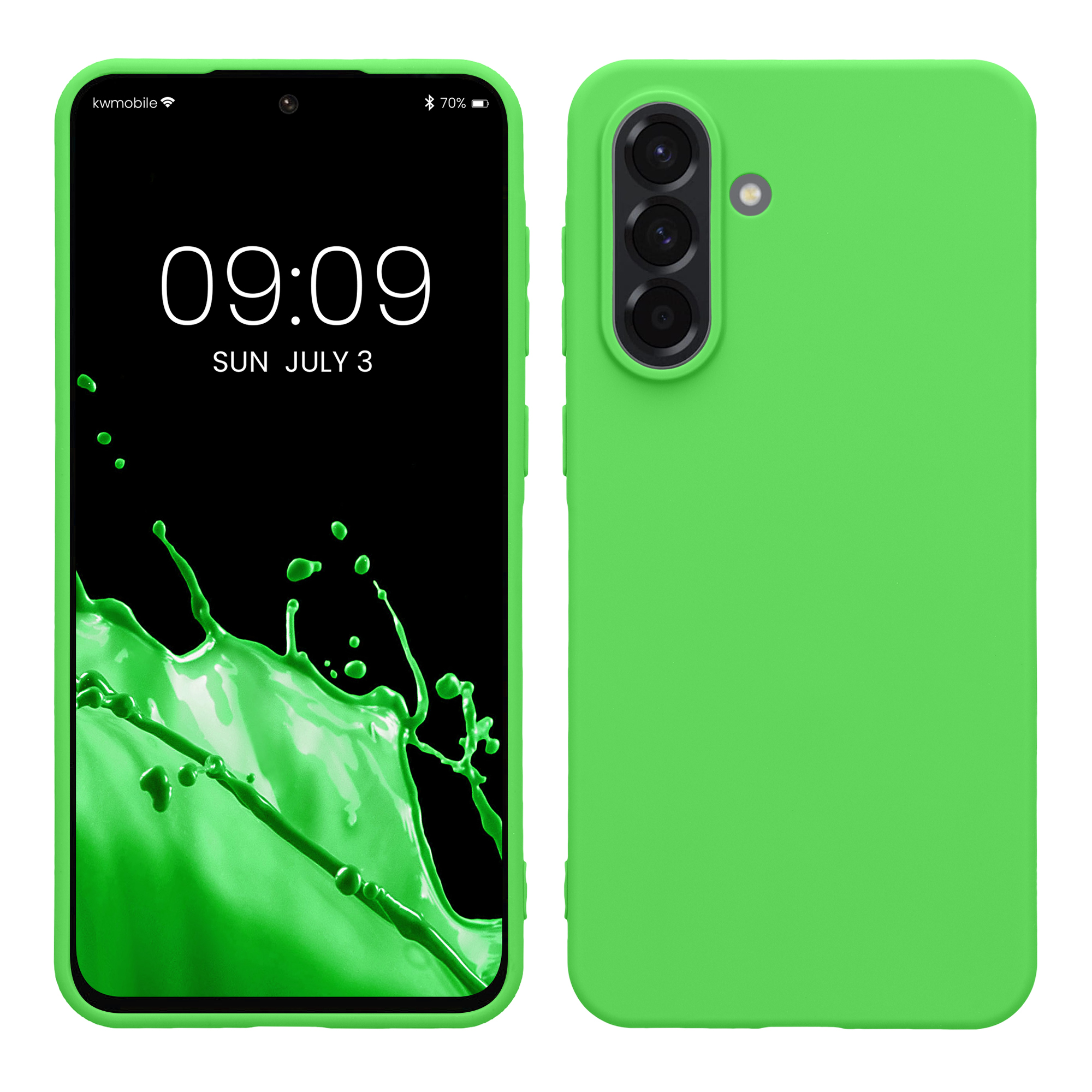Kryt na mobil Samsung Galaxy A56 5G kwmobile TPU Limetková zelená