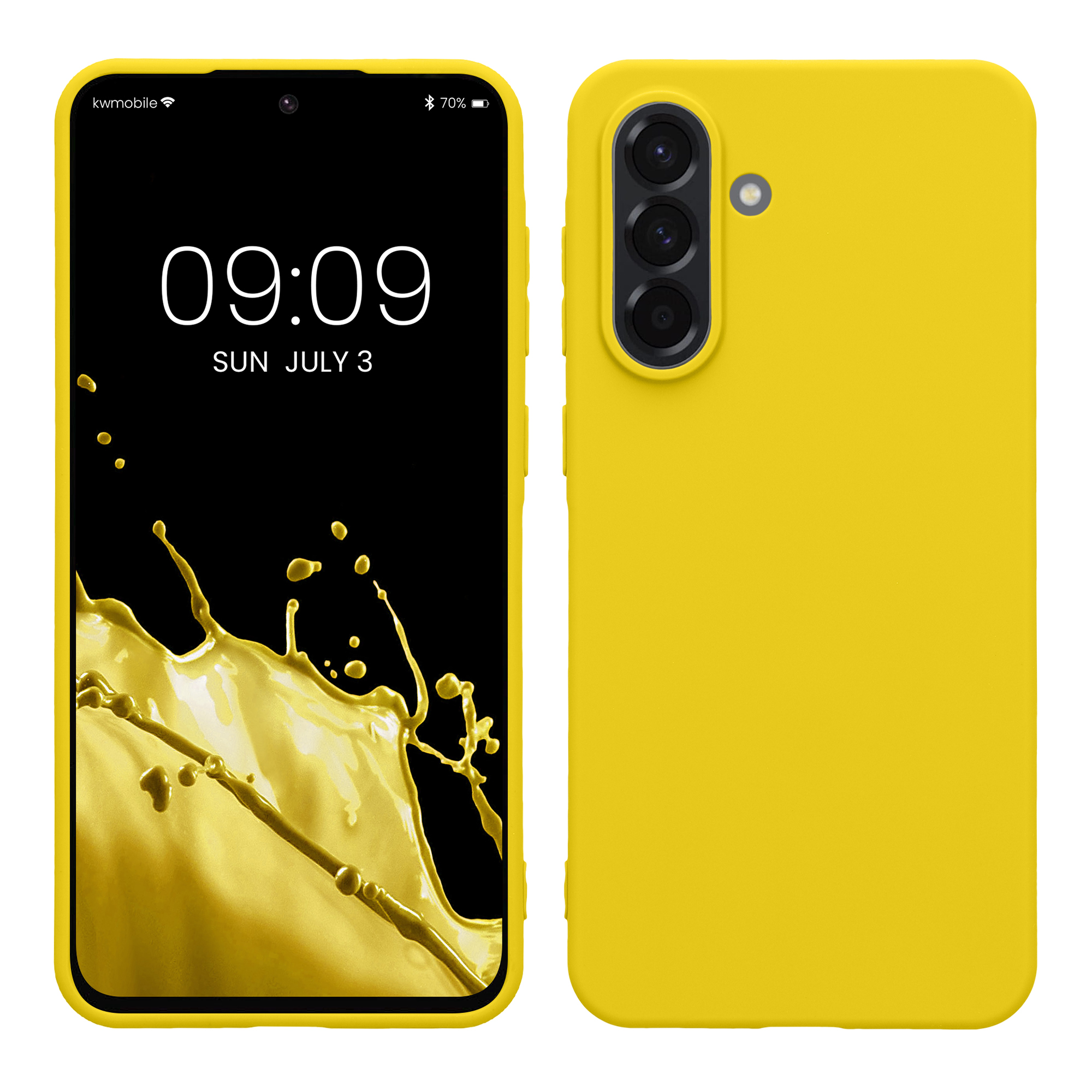Pouzdro pro Samsung Galaxy A56 5G kwmobile TPU - zářivě žlutá