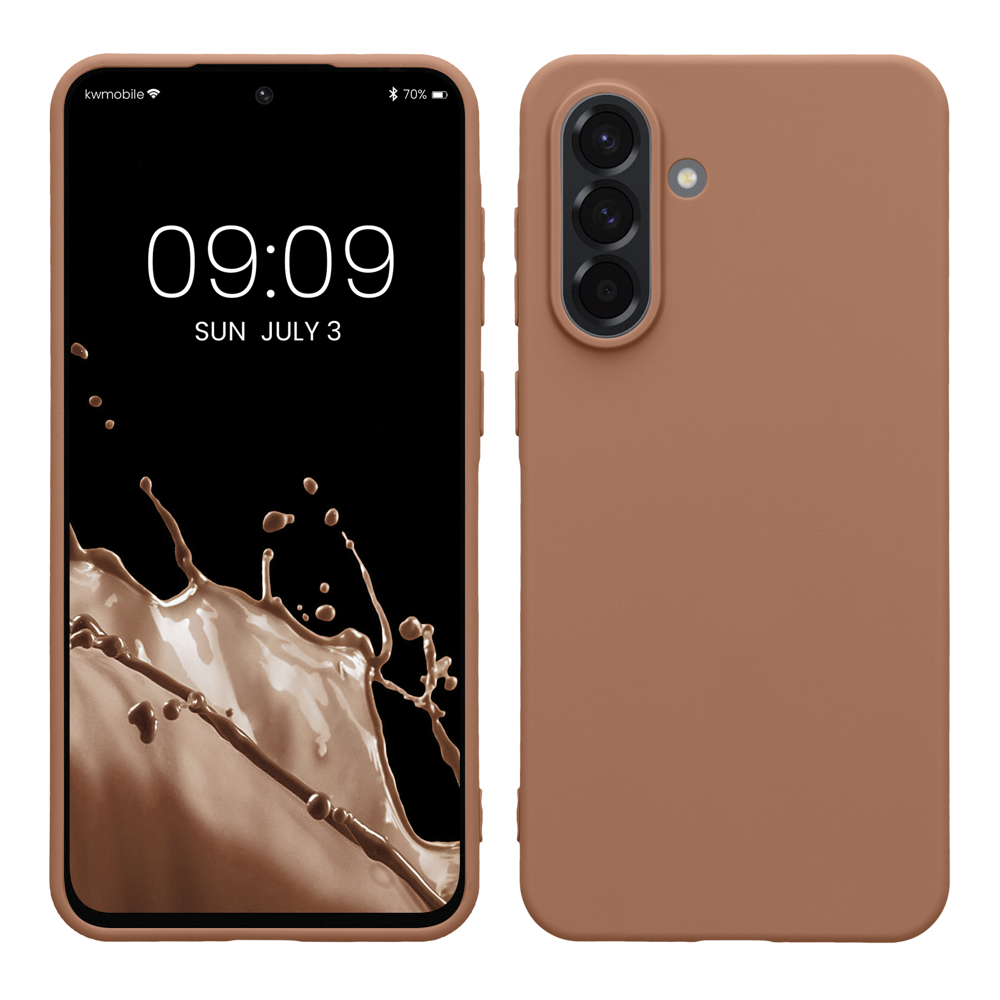 Kryt na mobil Samsung Galaxy A56 5G kwmobile TPU Cappuccino