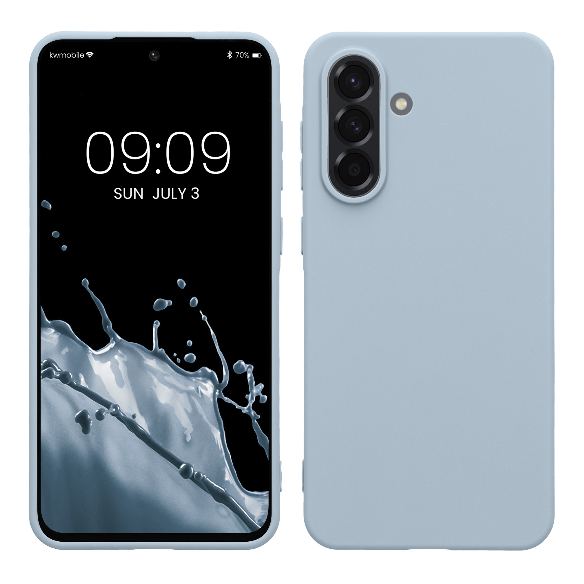 Kryt na mobil Samsung Galaxy A56 5G kwmobile TPU Light Blue Matte