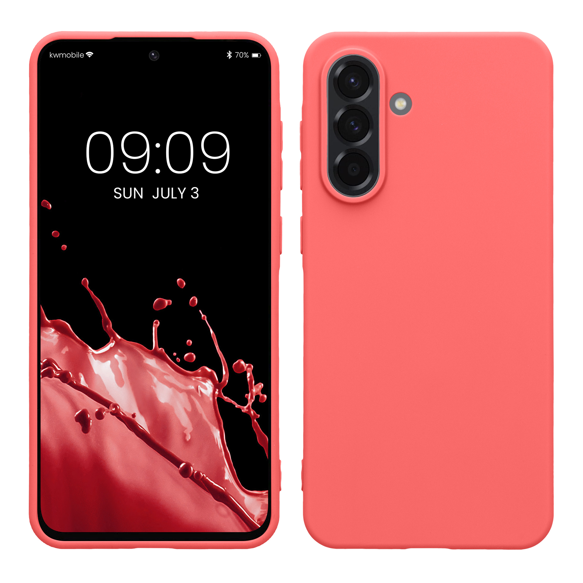 Kryt na mobil Samsung Galaxy A56 5G kwmobile TPU Neonová korálová