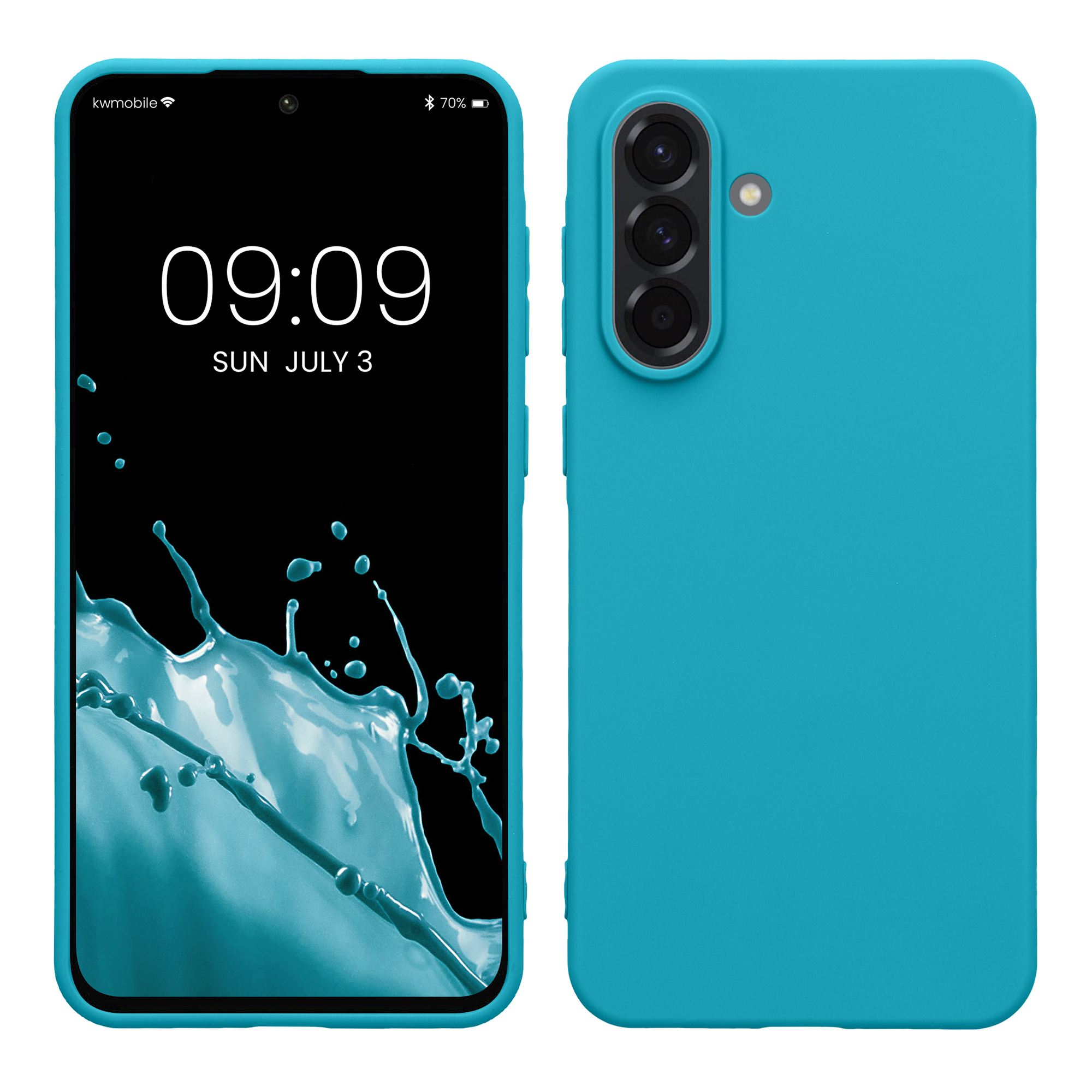 Kryt na mobil Samsung Galaxy A56 5G kwmobile TPU Chladný ledovec